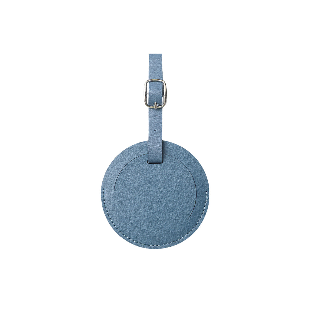 Premium Faux Leather Round Baggage ID Tag