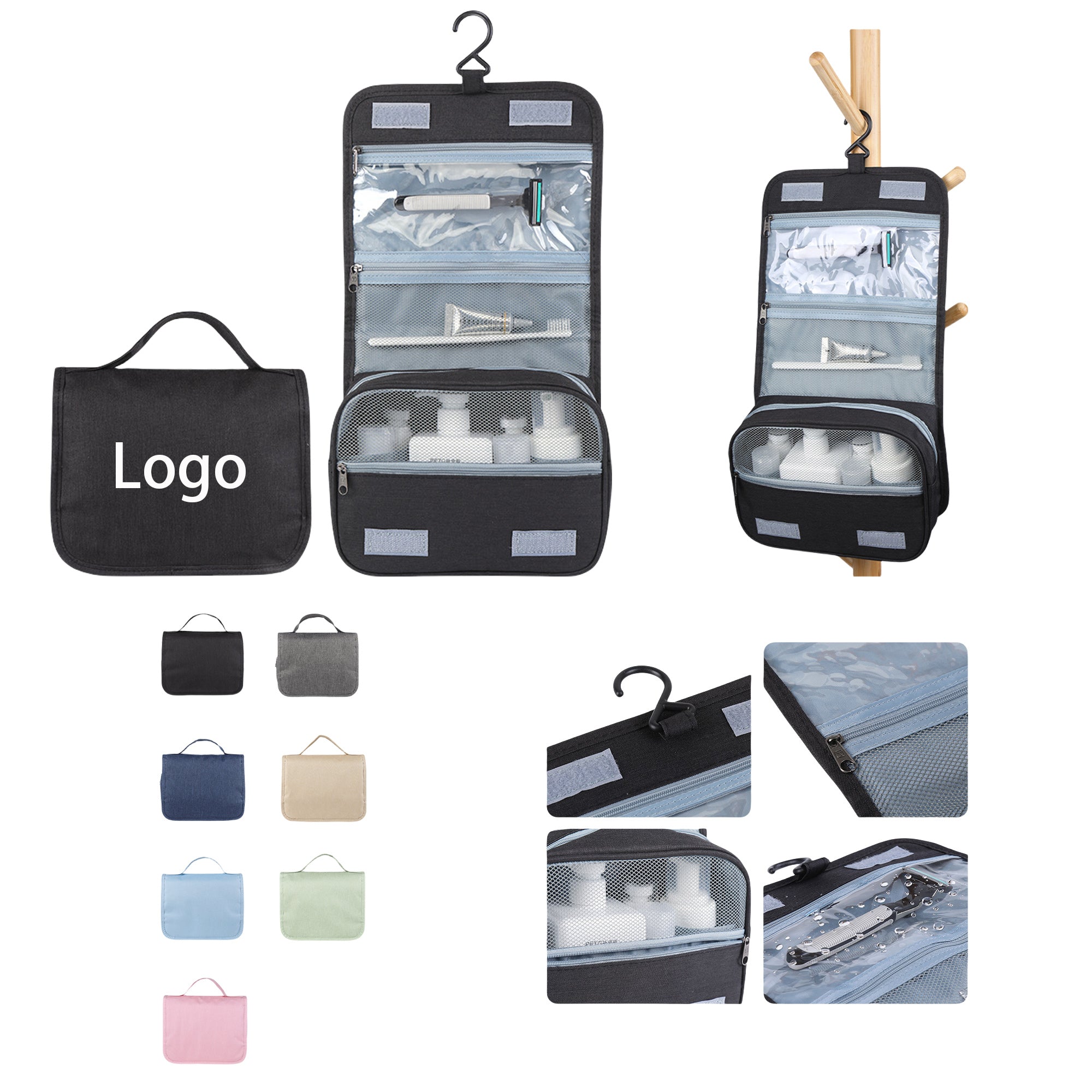 Waterproof Wet-Dry Travel Toiletry Organizer