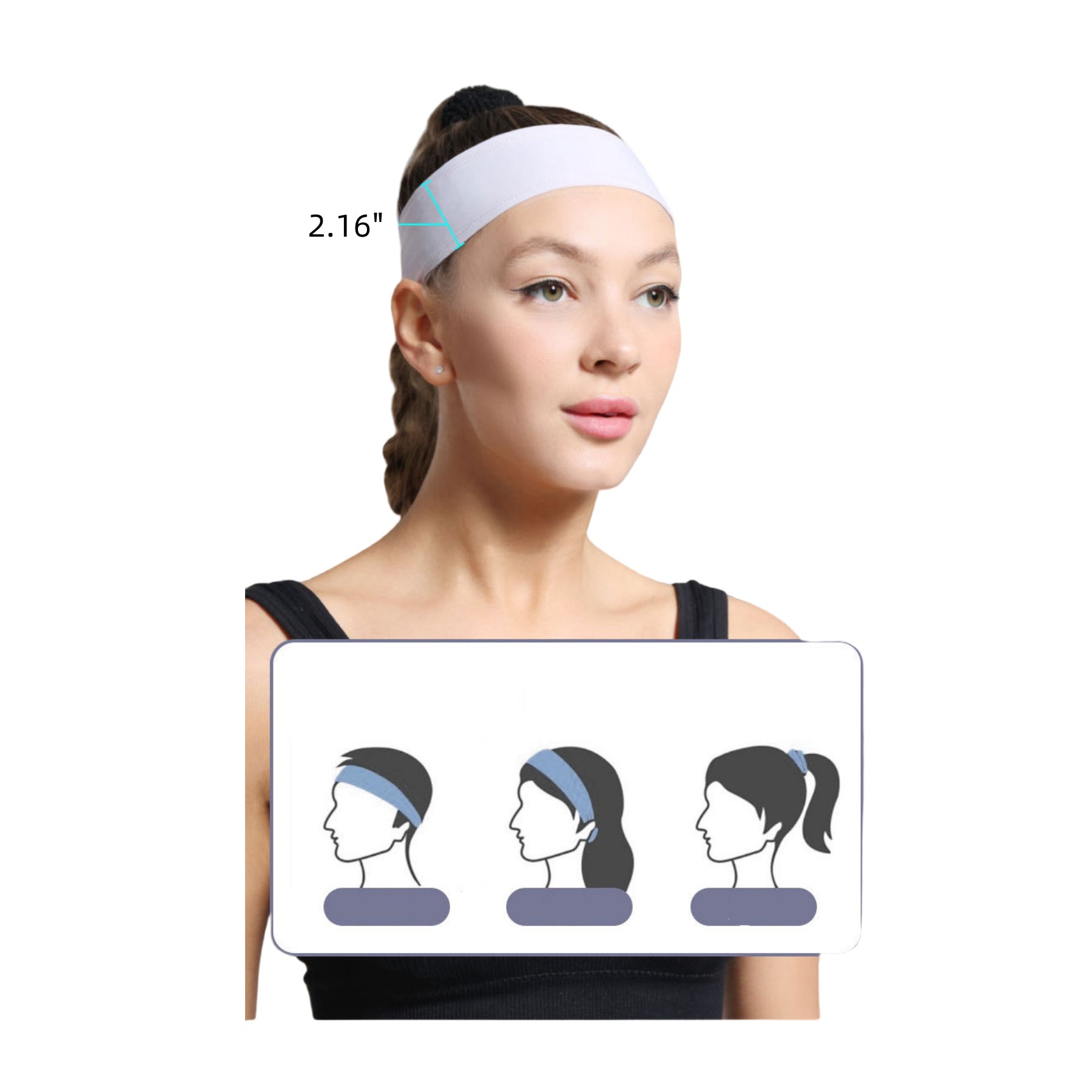 Anti-skid Sweatbands Sports Headband