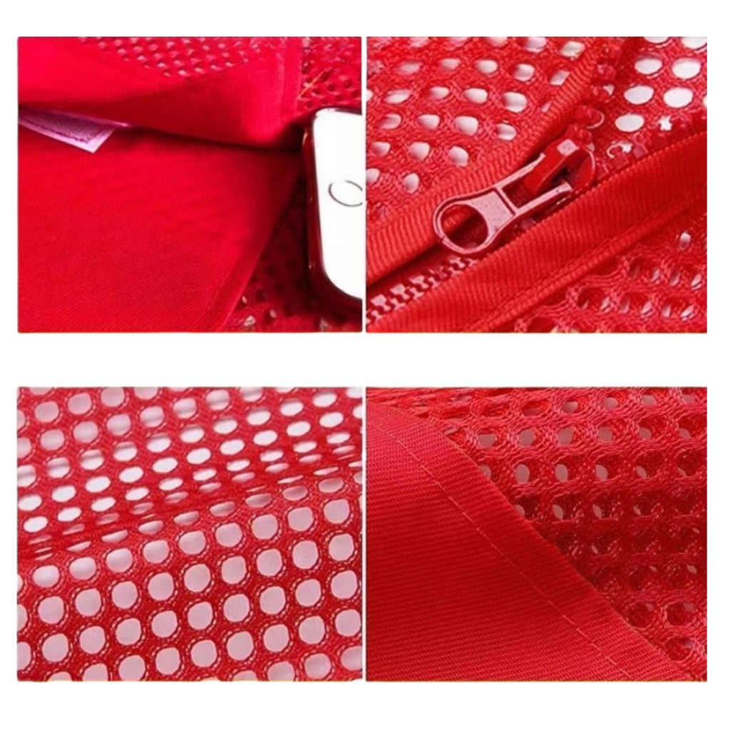 Reflective Strip Breathable Mesh Vest