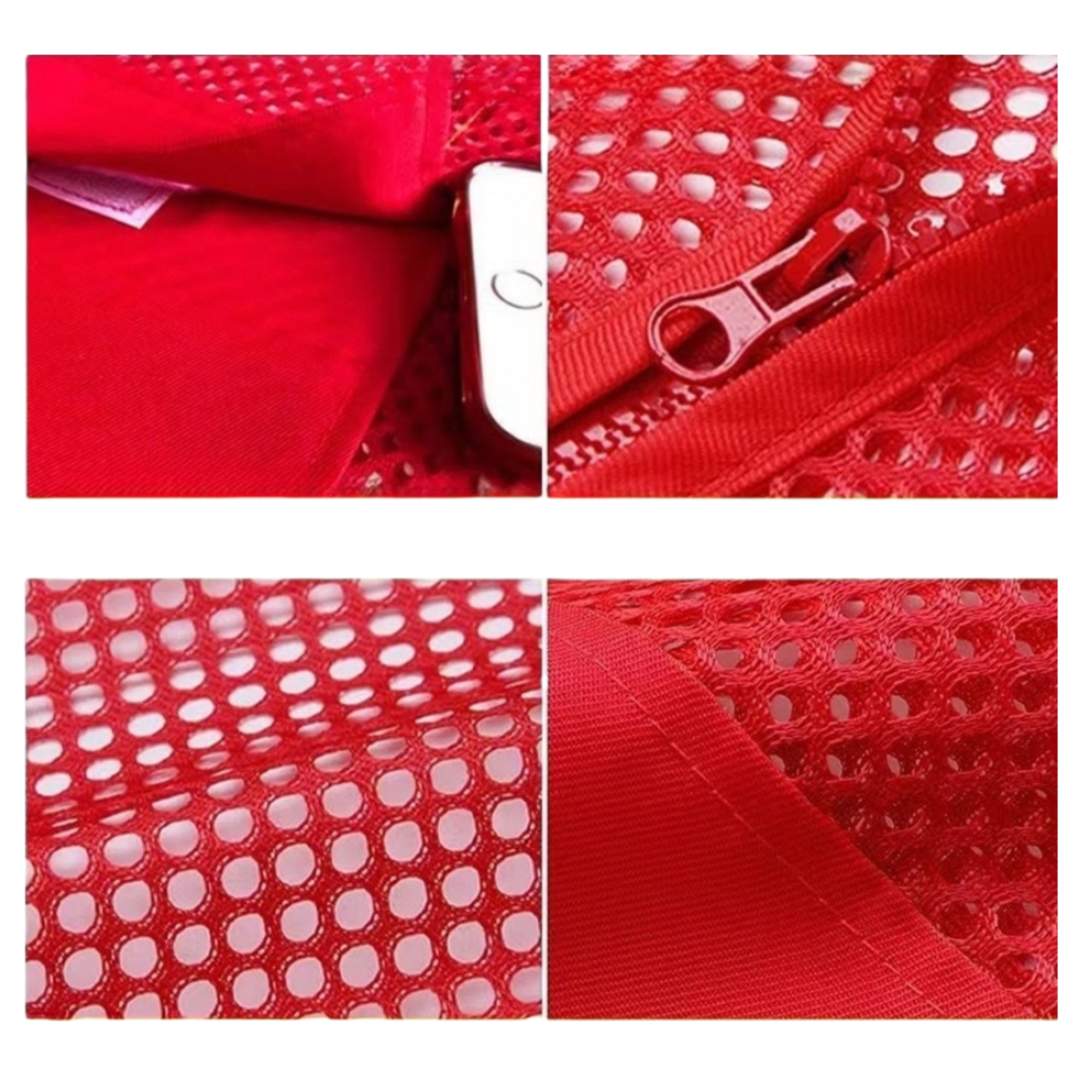 Reflective Strip Breathable Mesh Vest