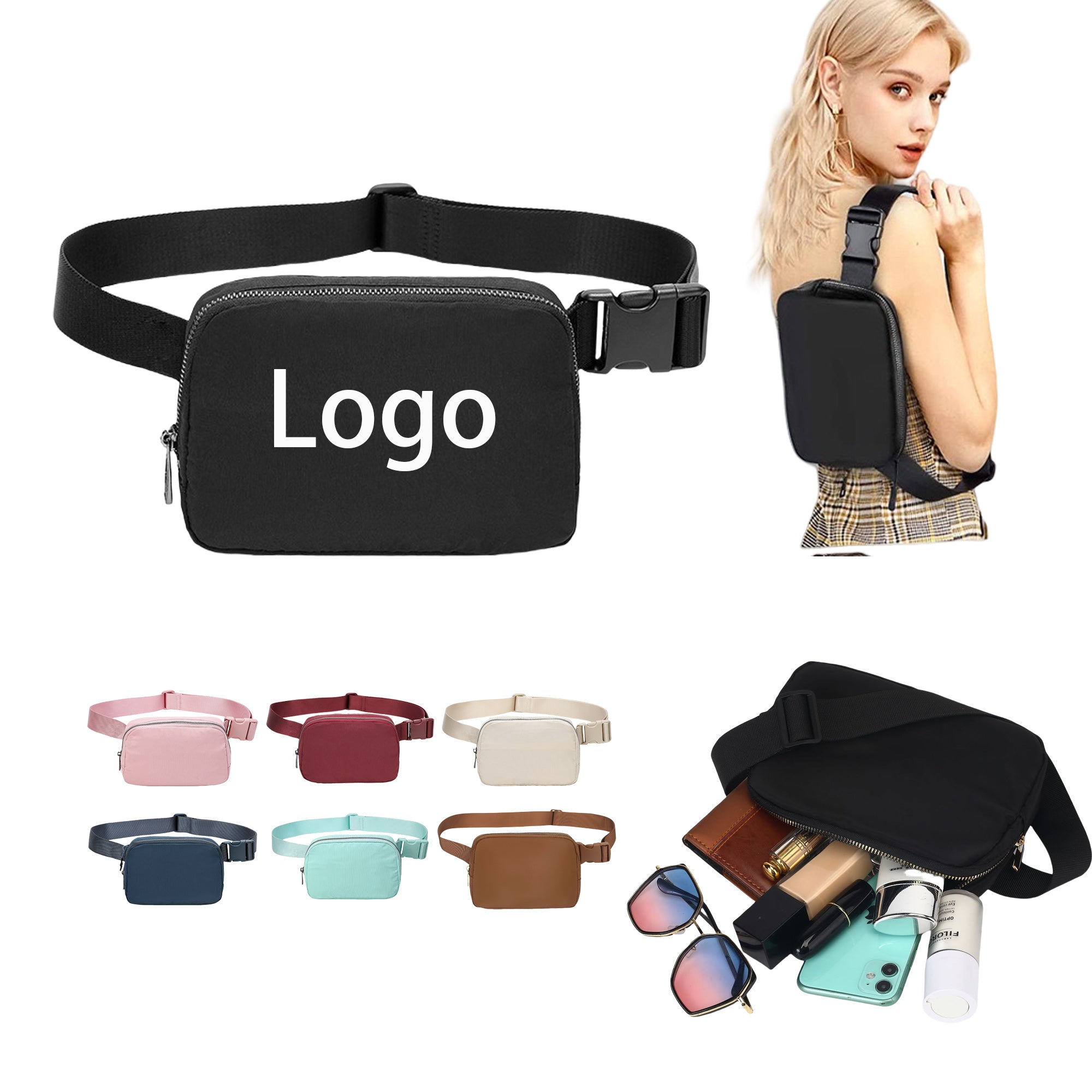 Nylon Waterproof Sling Bag