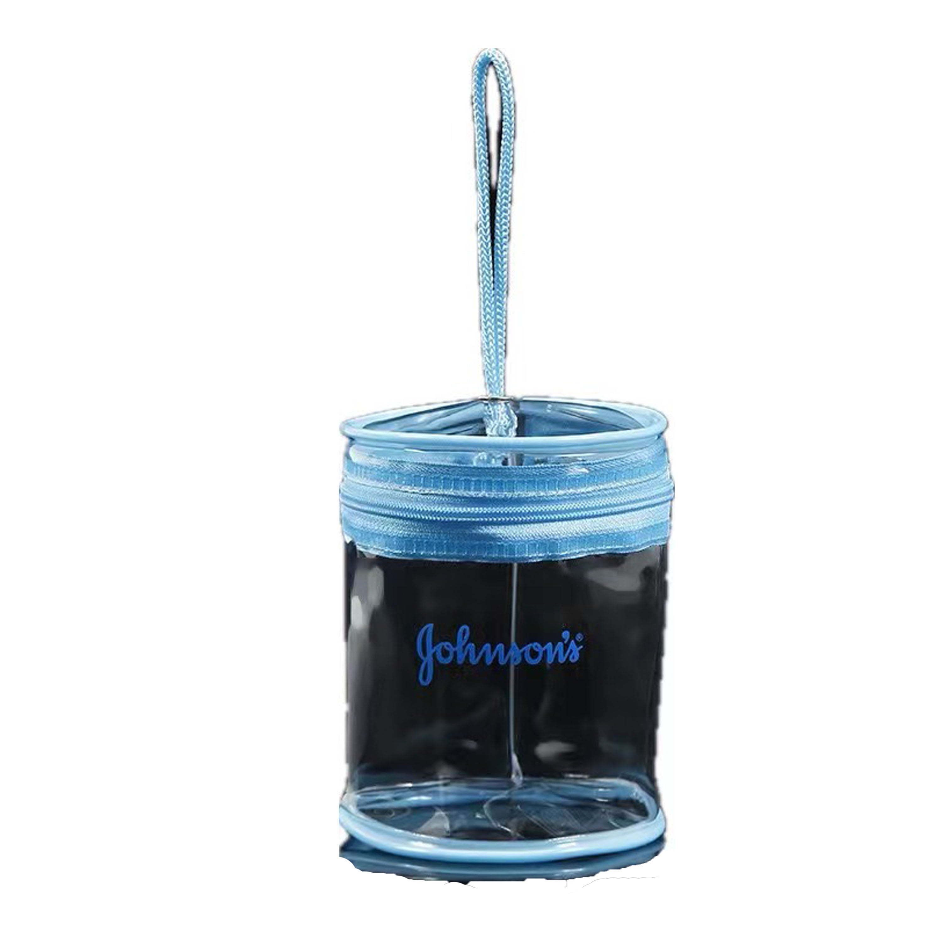 Cylindrical Clear Makeup Toiletry Bag