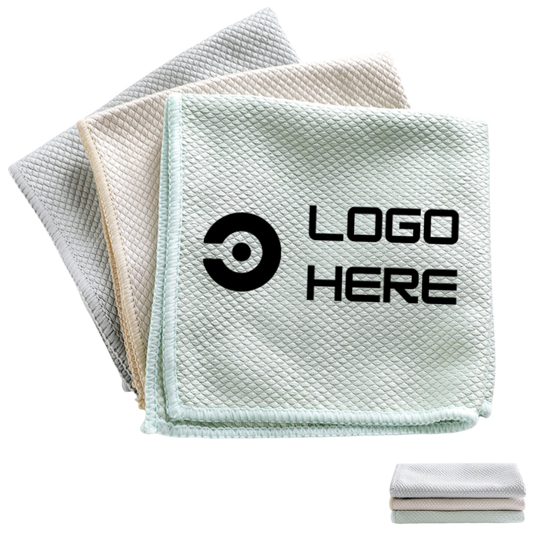 Microfiber Corn Pattern Glass Cleaning Cloth