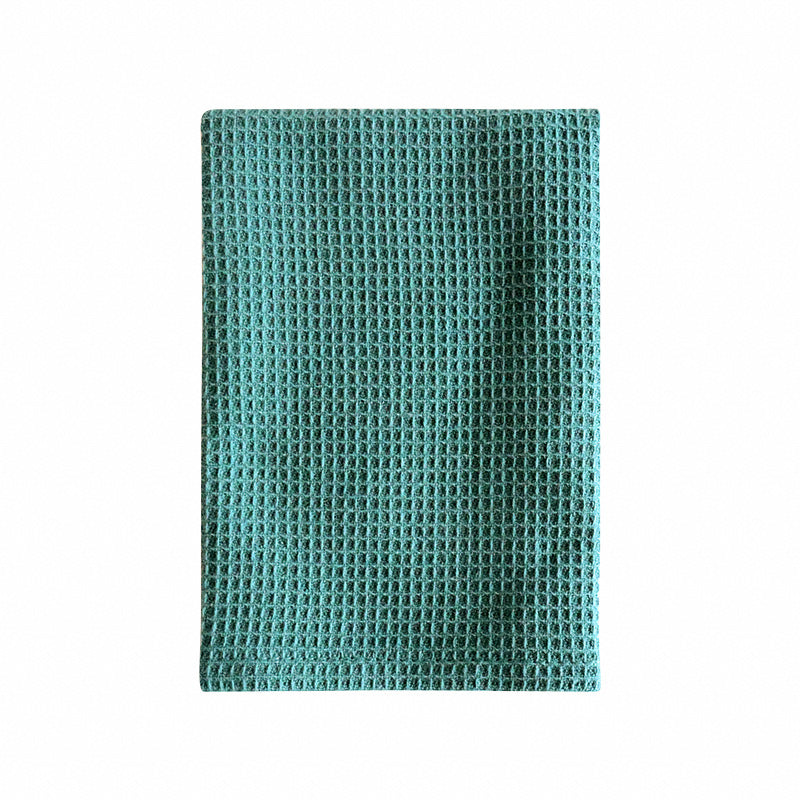 Cotton Waffle Dish Towels Scrub Kitchen Cloth Solid Color