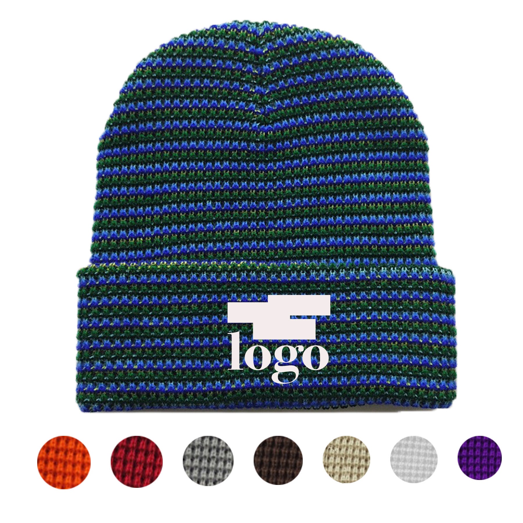 Waffle Knit Beanie Hat