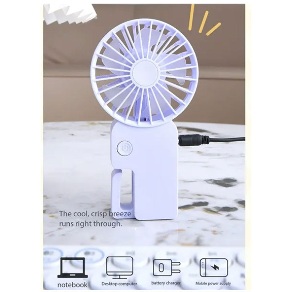 Portable Handheld Fan With Hook