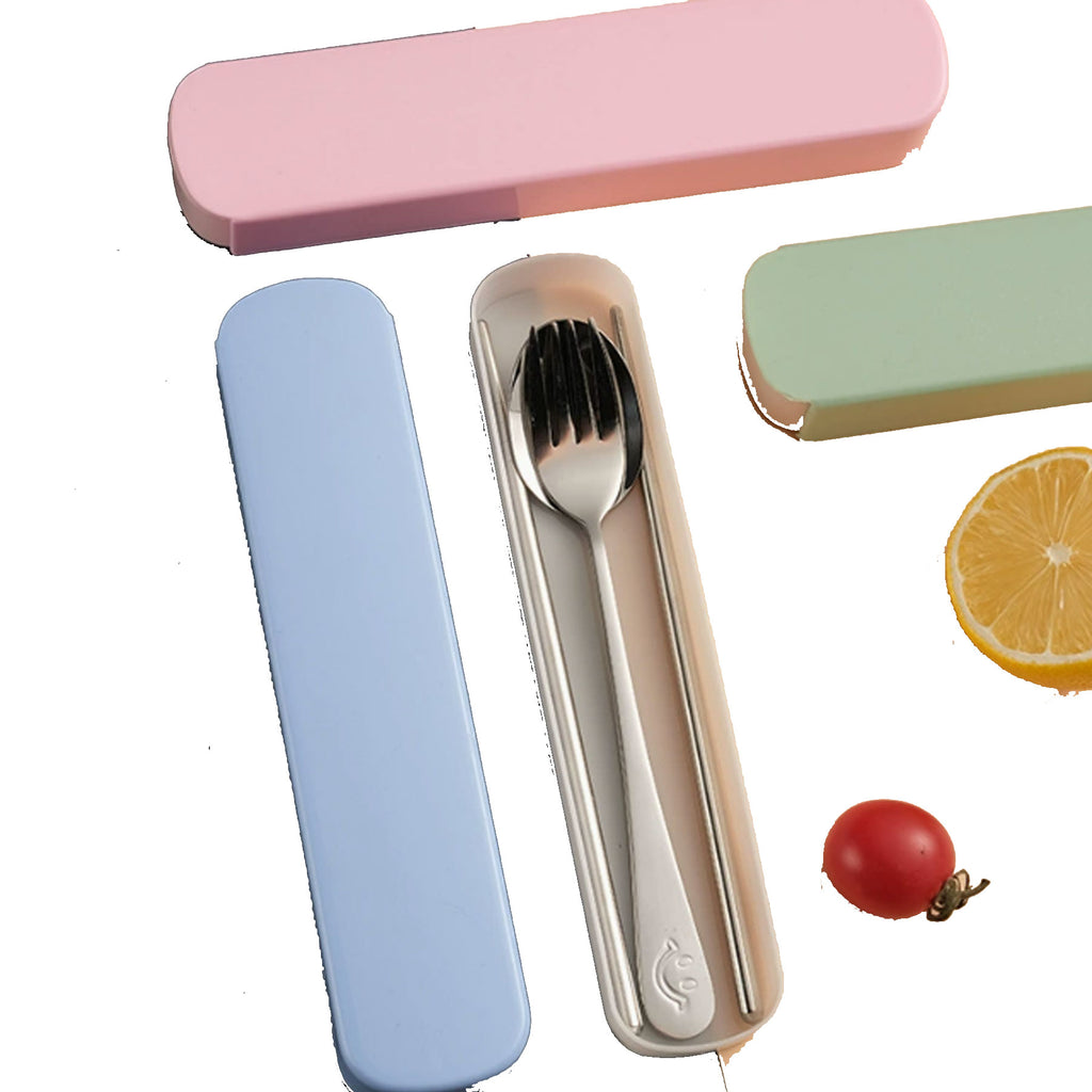 Stainless Steel Portable Cutlery Smile Face