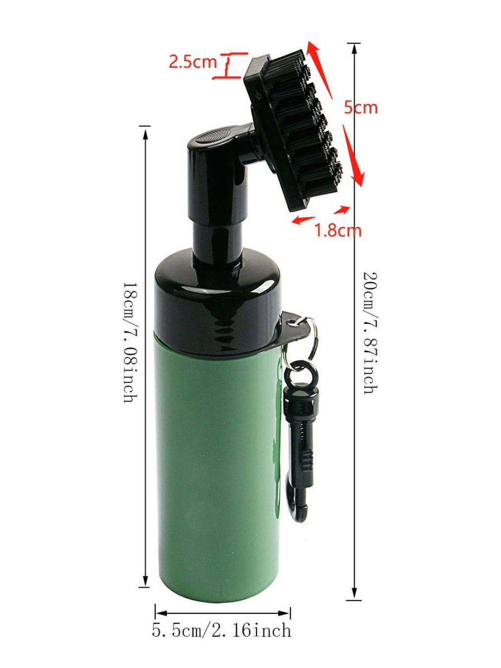 Press - Activated Golf Ball Head Cleaning Brush