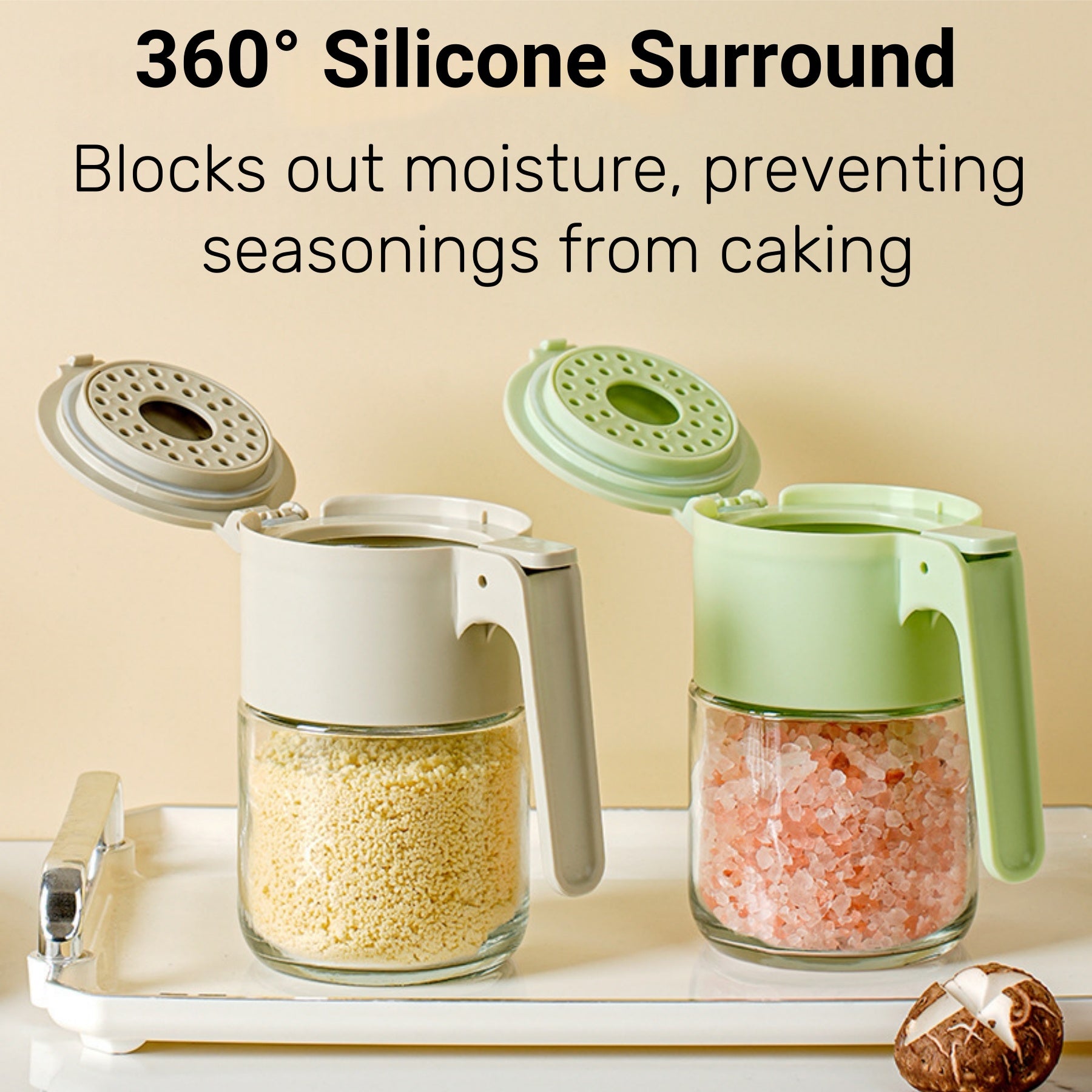 Glass Moisture - proof Seasoning Jars