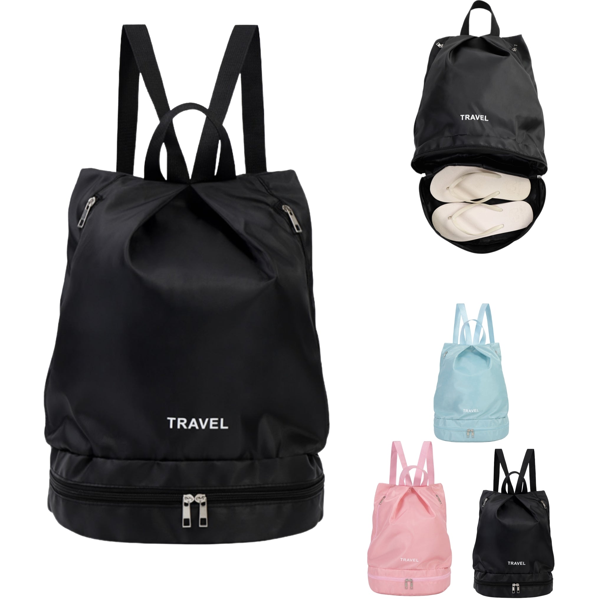 Wet Dry Swim Backpack Gym Yoga Travel Waterproof Separate