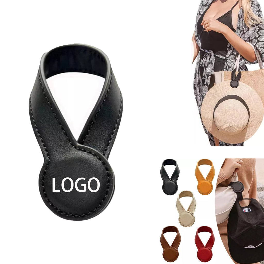 Multi-Use Leather Magnetic Hat Clip-Cap Holder Accessory