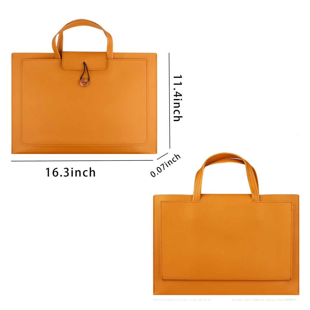 PU Leather Laptap Tote Bag