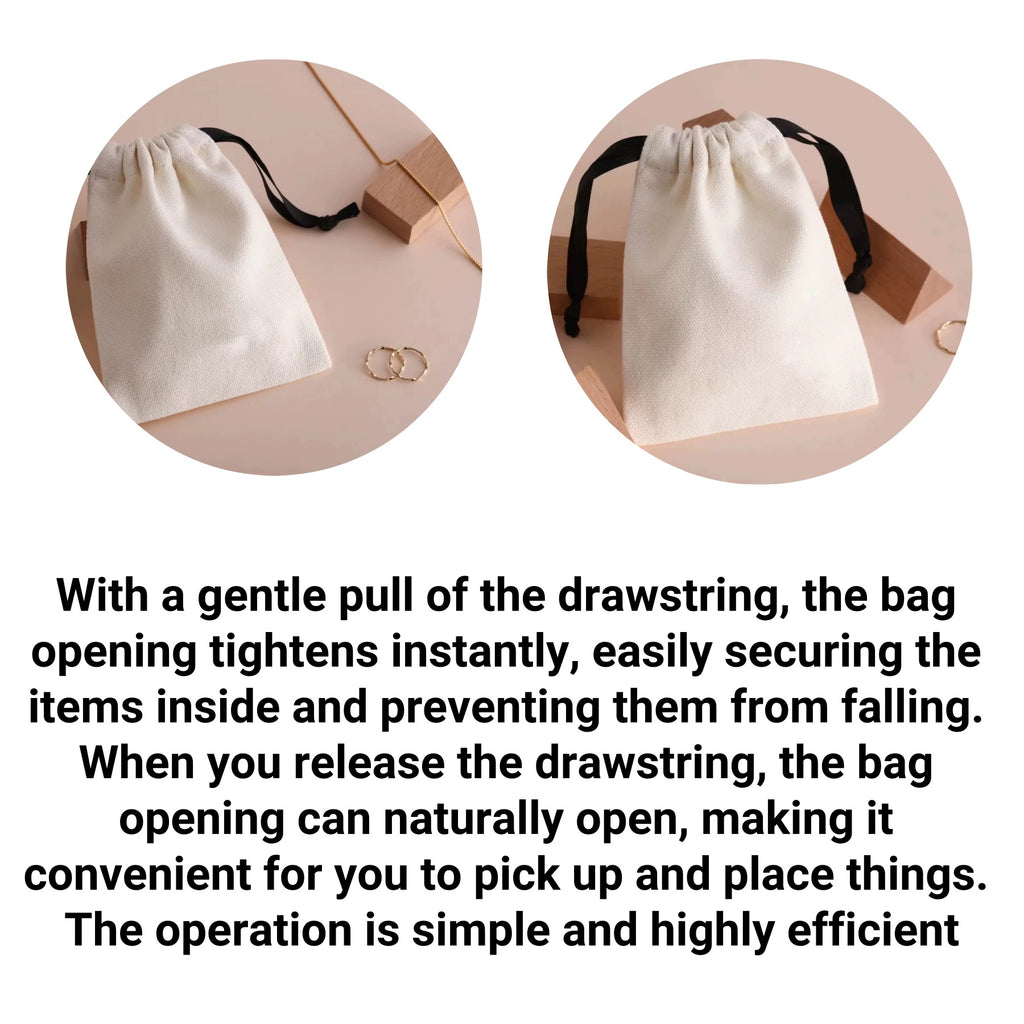 Portable Drawstring Cotton Bag