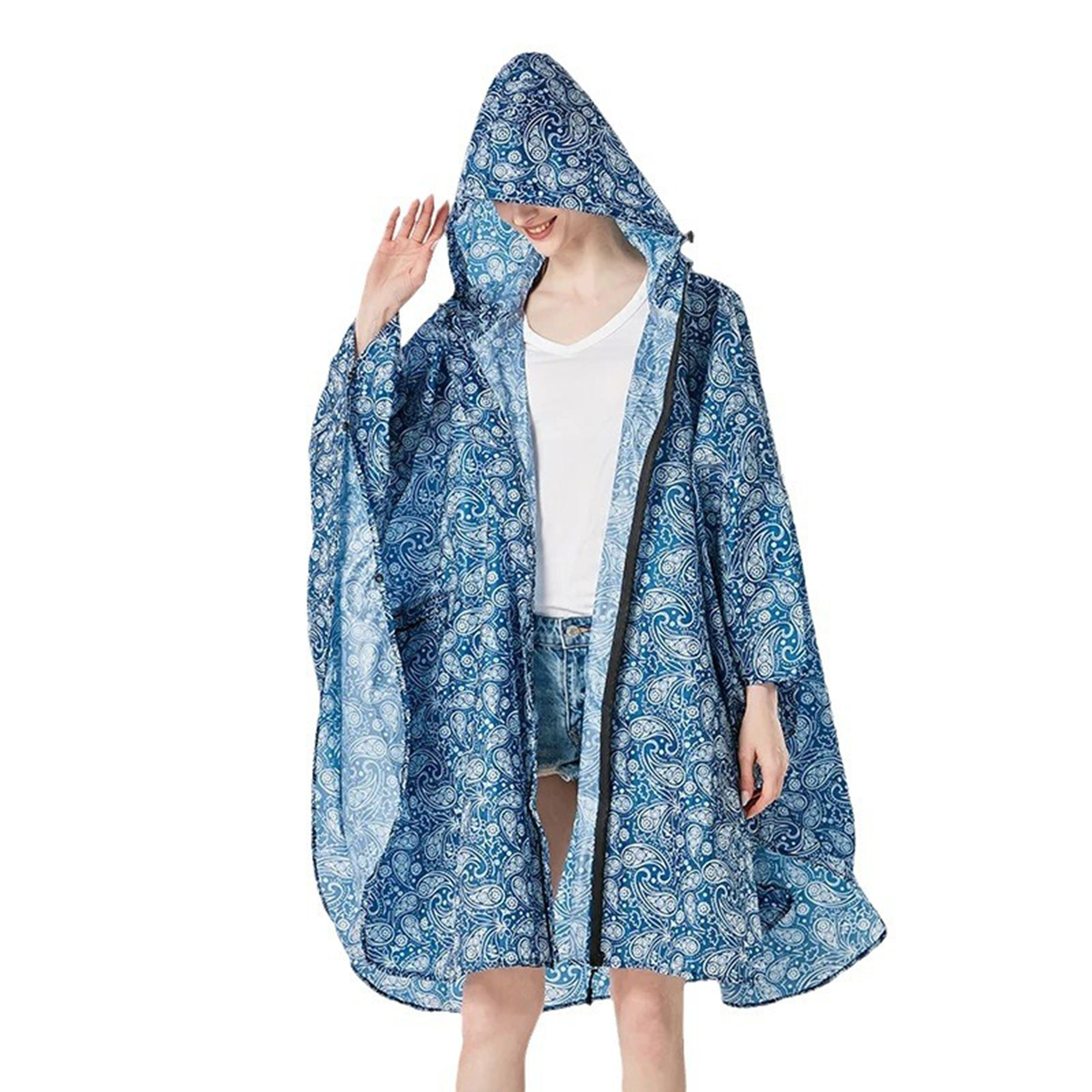 Zip-Up Rain Poncho