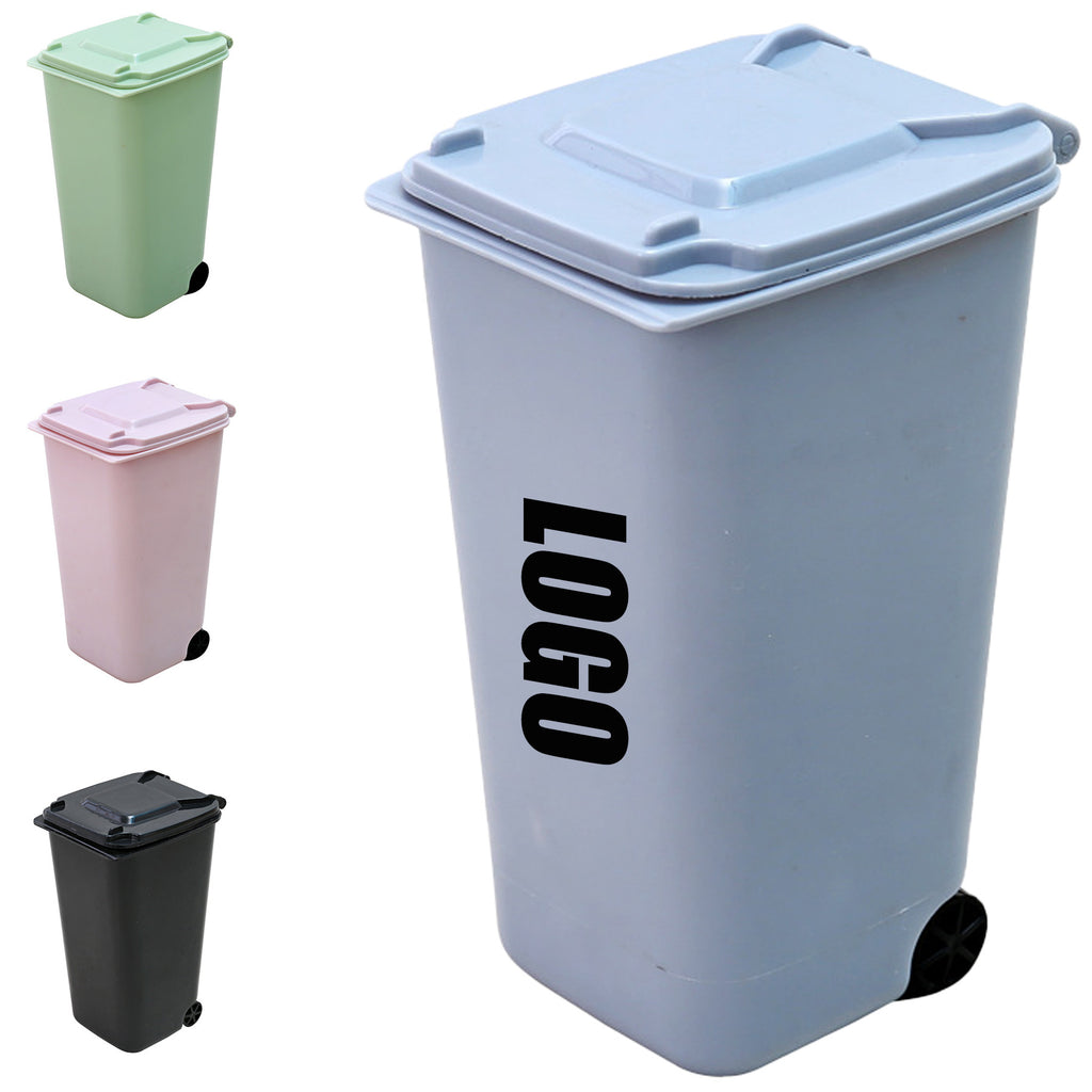 Mini Plastic Desktop Trash Can Creative Pen Case
