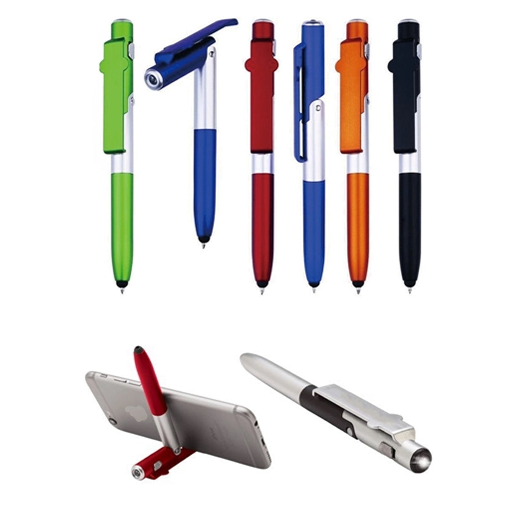 Multifunctional Phone Holder LED Touch Folding Pen