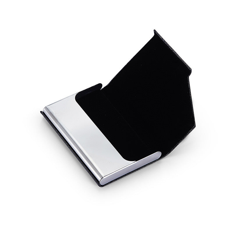 Stainless Steel Clamshell Business Card Case