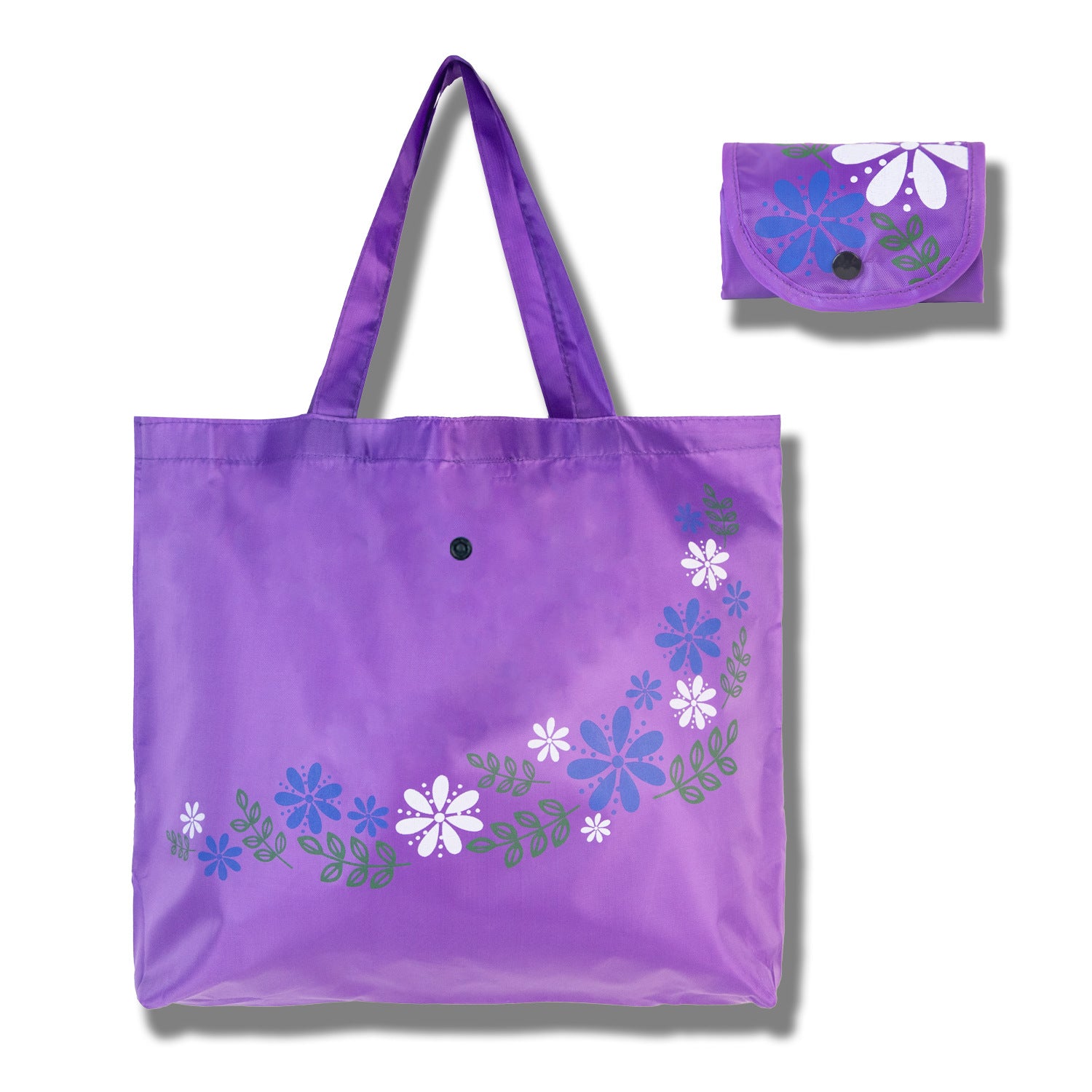 Oxford Cloth Foldable Flower Tote Shopping Bag
