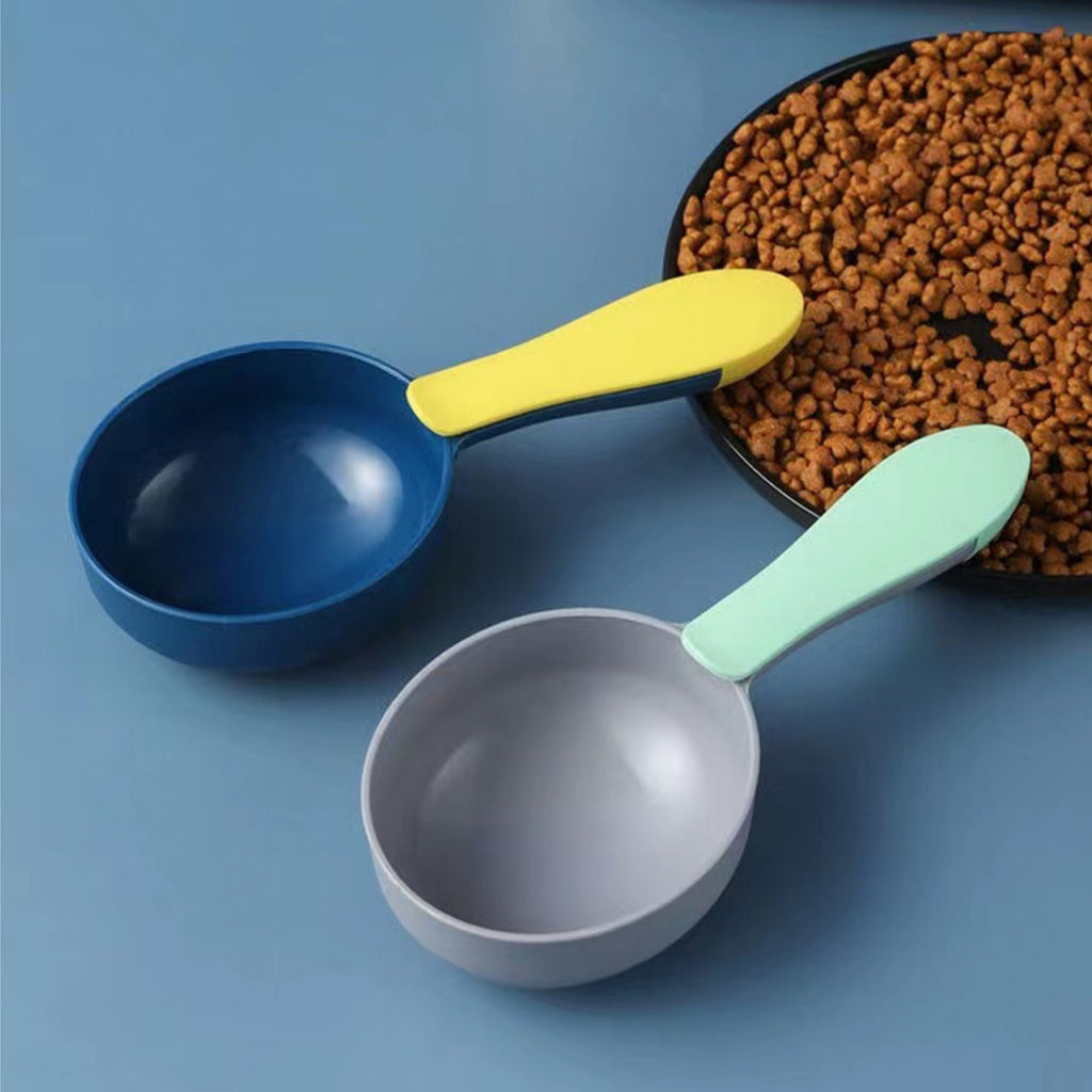 Simple Color-Block Pet Food Scoop