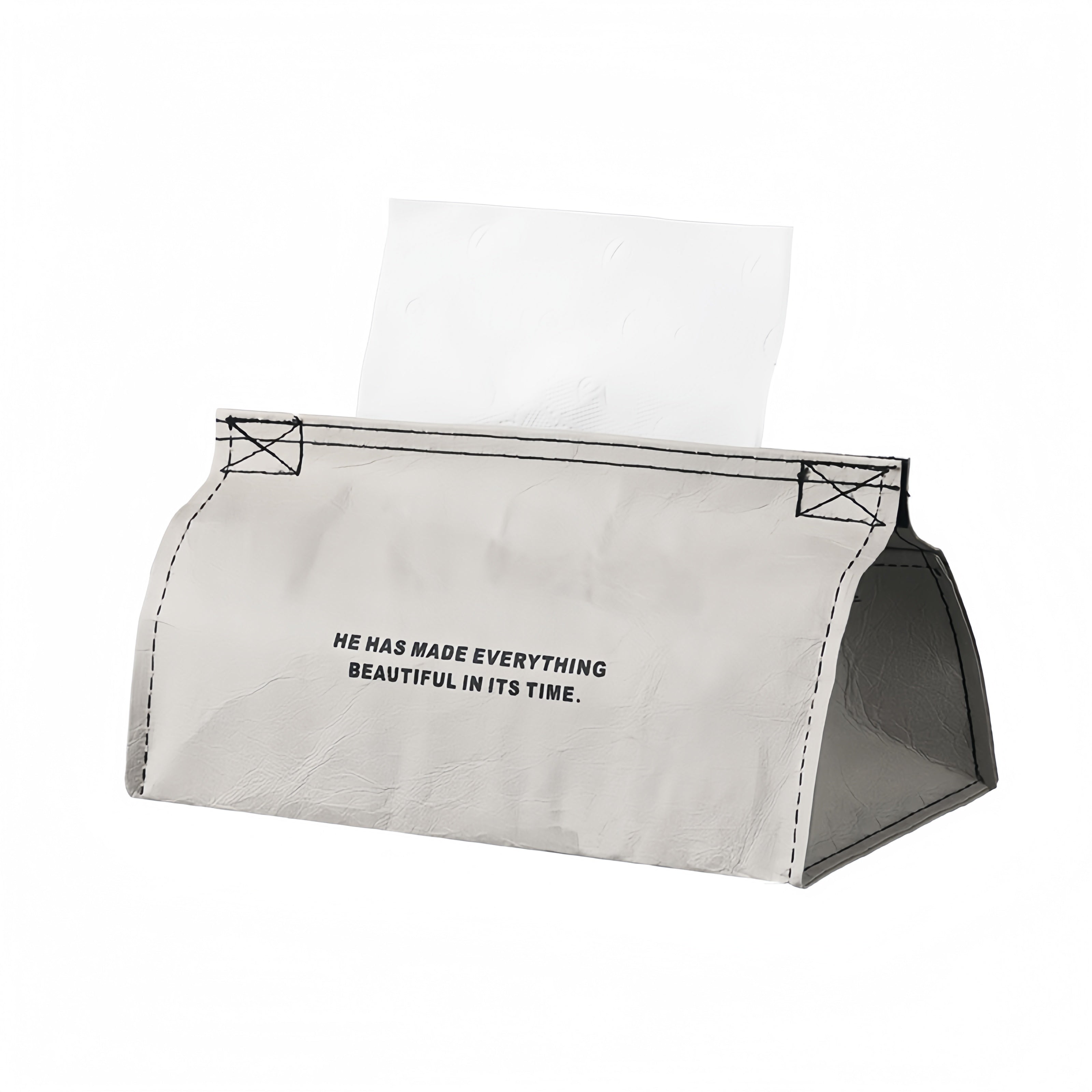 Triangle-Shaped Kraft Paper Tissue Box