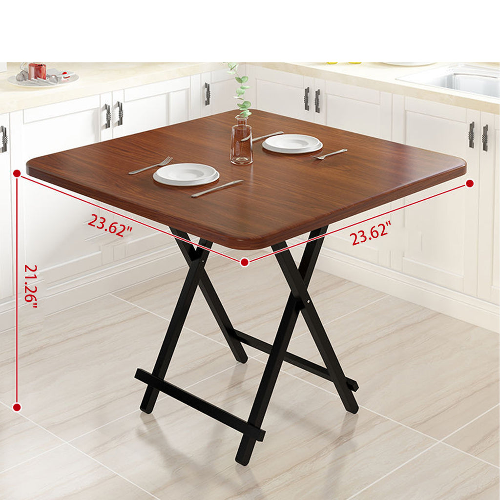 Wood Grain Folding Square Table