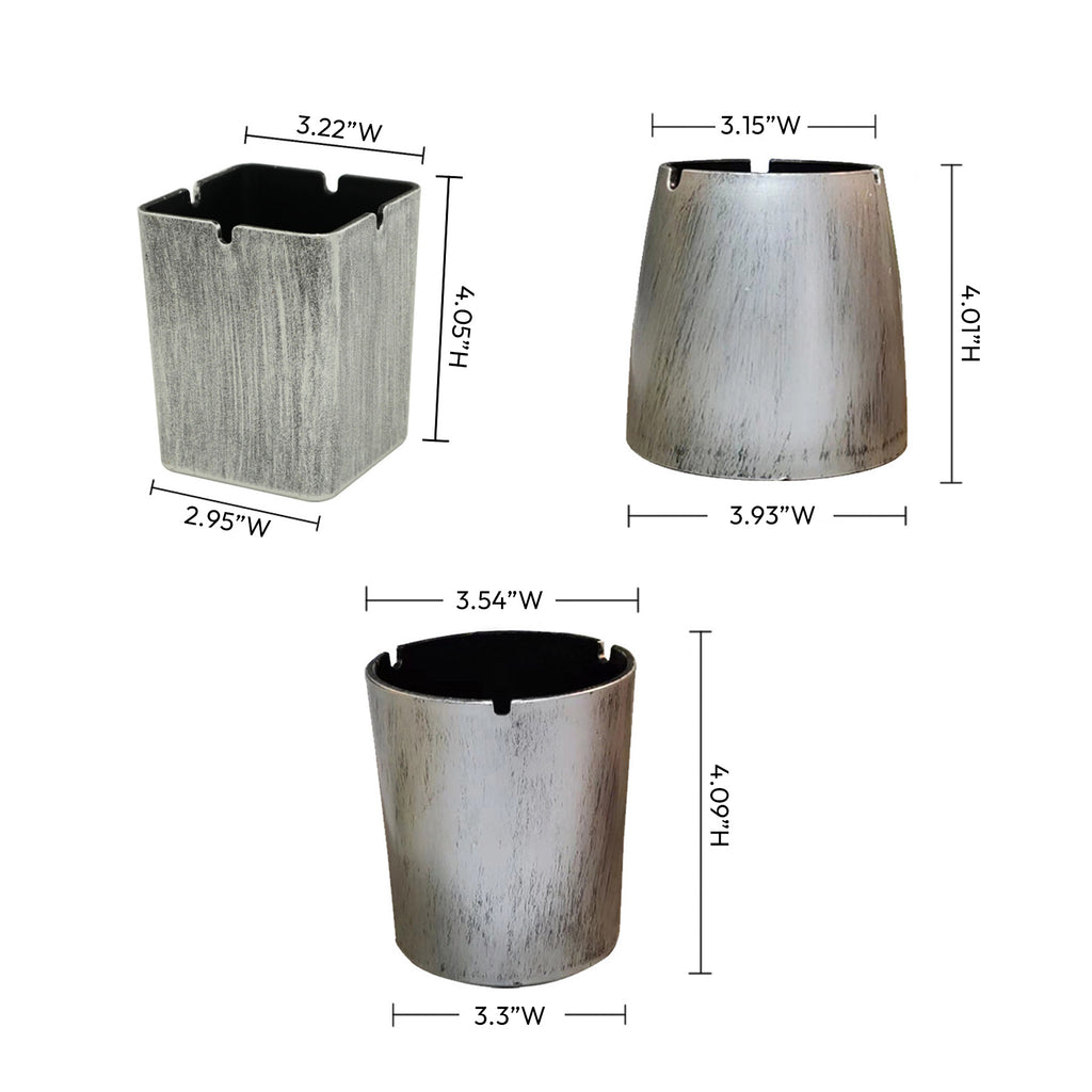 Simple Metal Color Ashtray