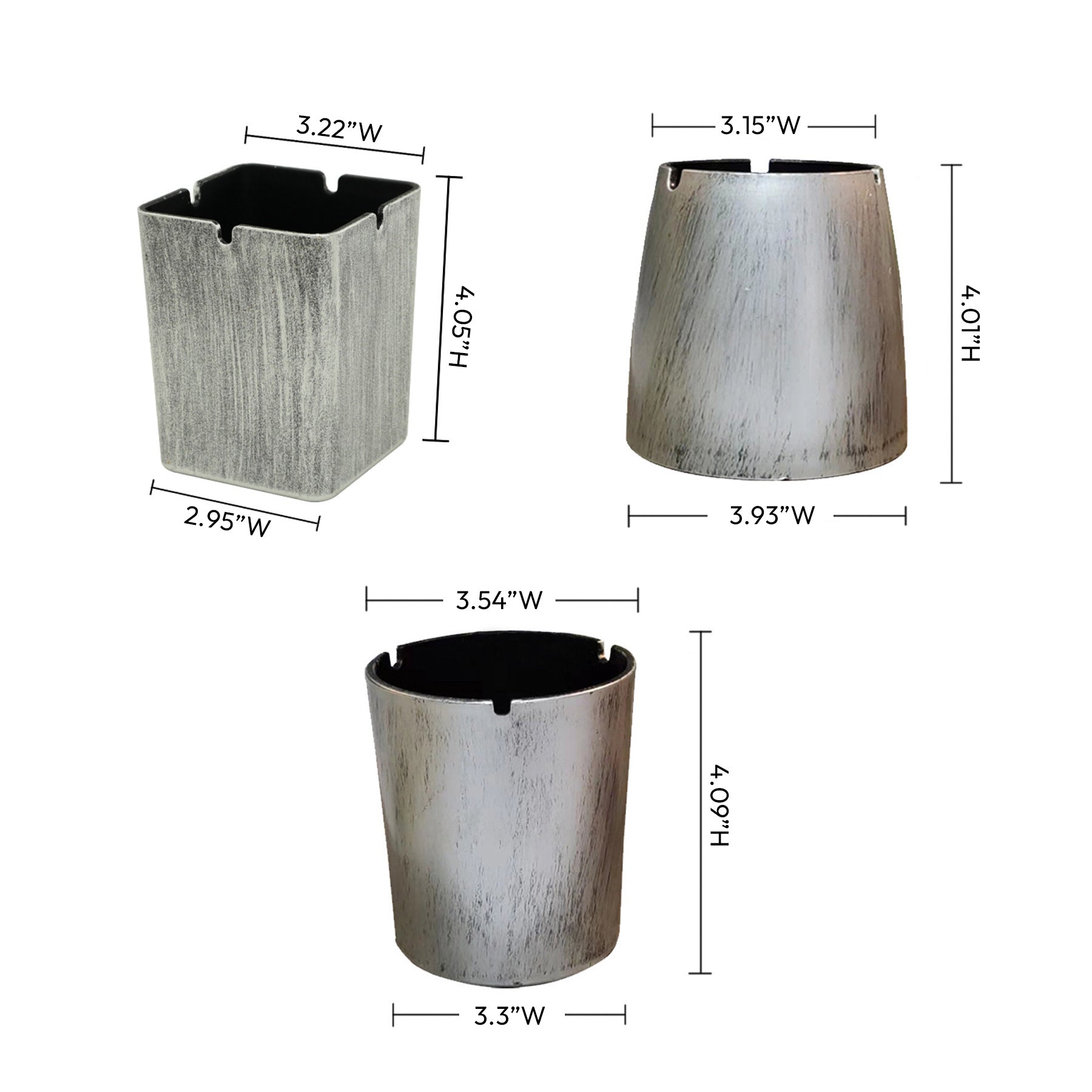 Simple Metal Color Ashtray