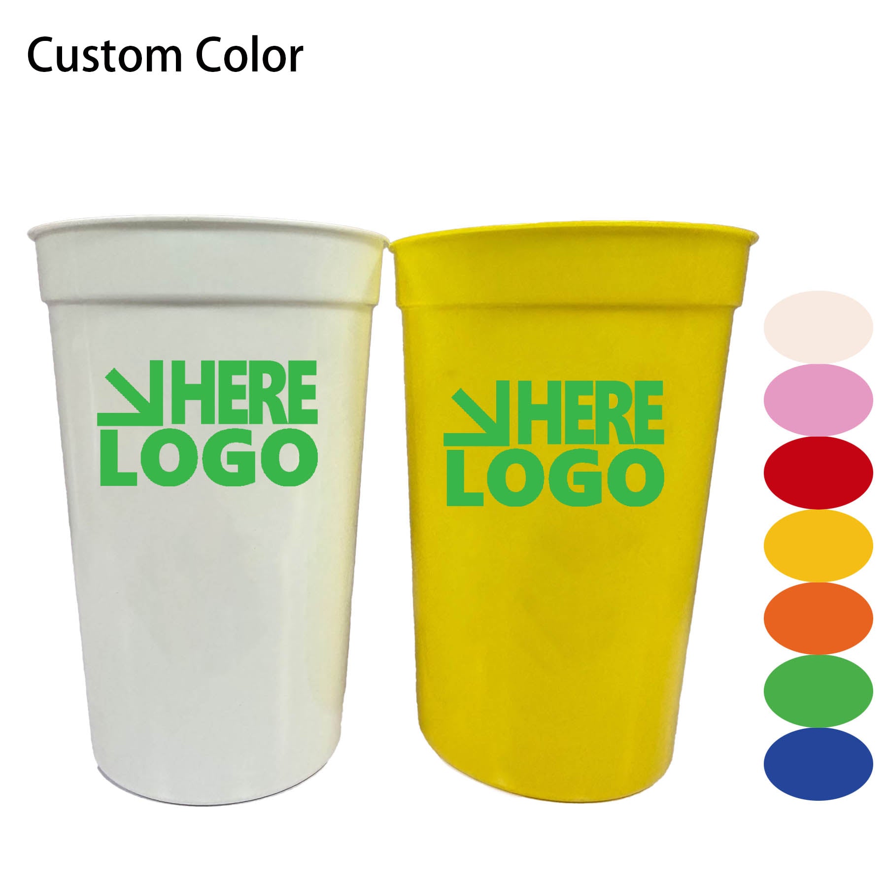 12 oz. Stadium Cup w/ Custom Imprint Recyclable Stadium Cups
