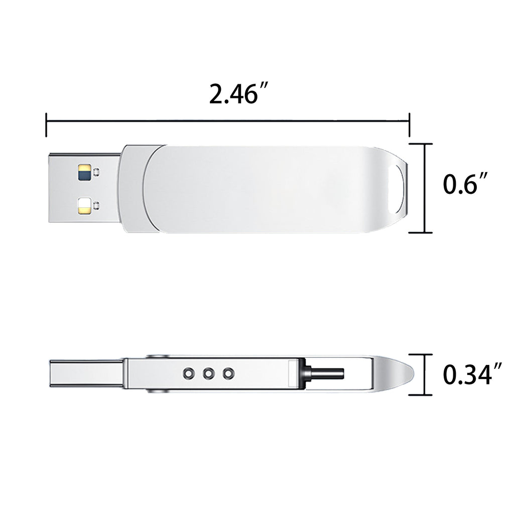 128Gb Flash Drive - The 2-In-1