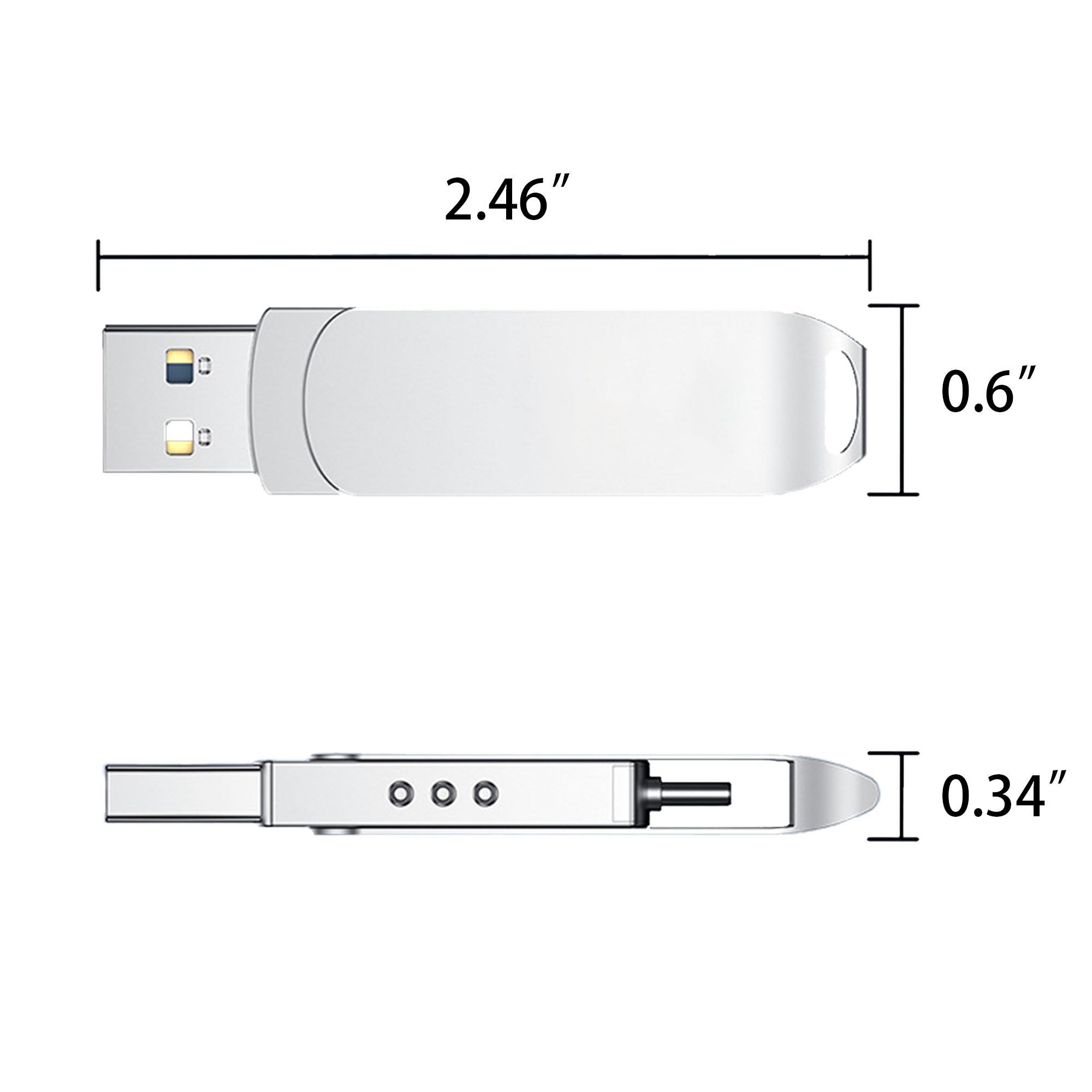 128Gb Flash Drive - The 2-In-1