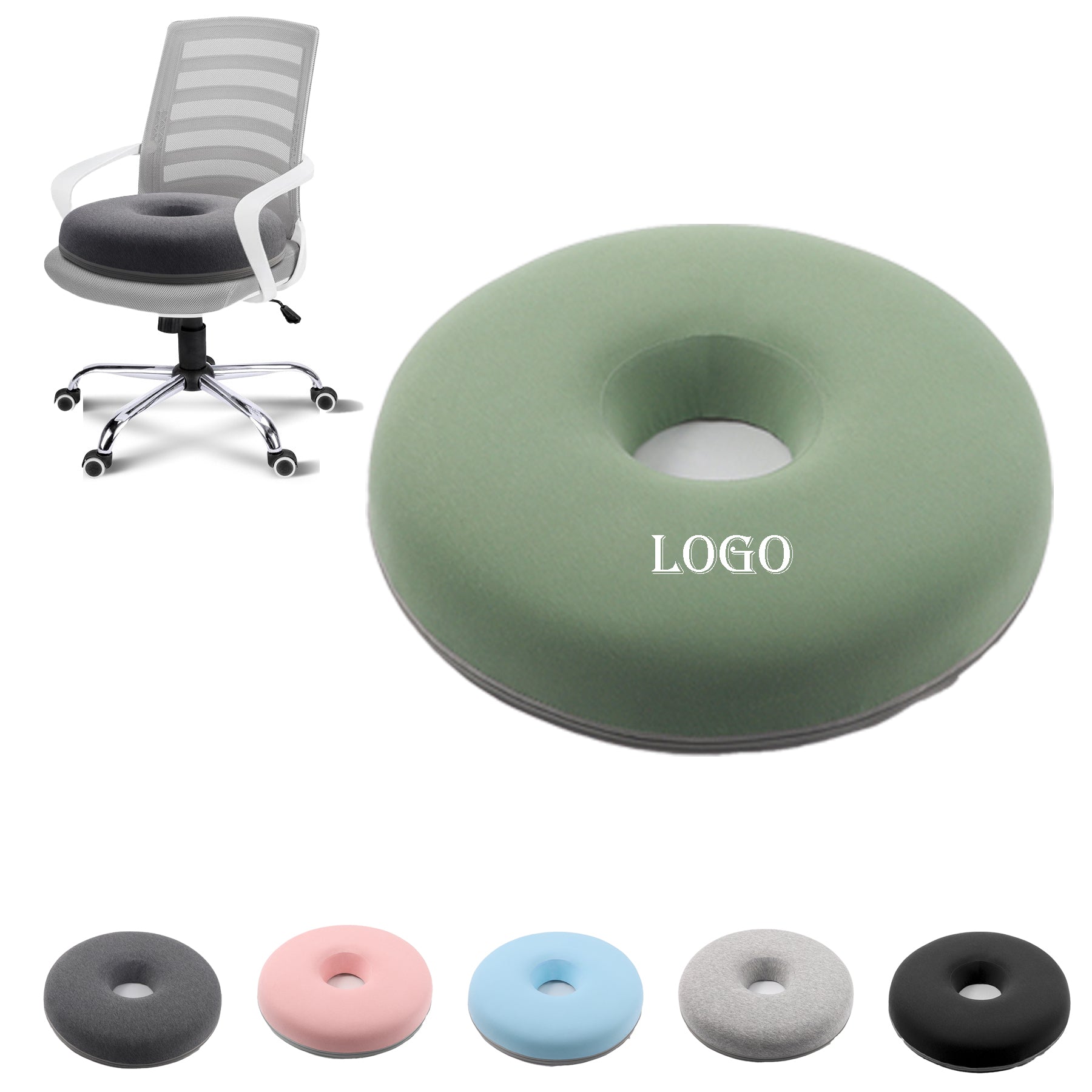 Donut--Shaped Pillow Seat Cushion