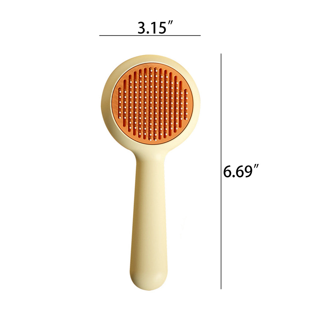 Pet Hair Brush with One-click Cleaning Button