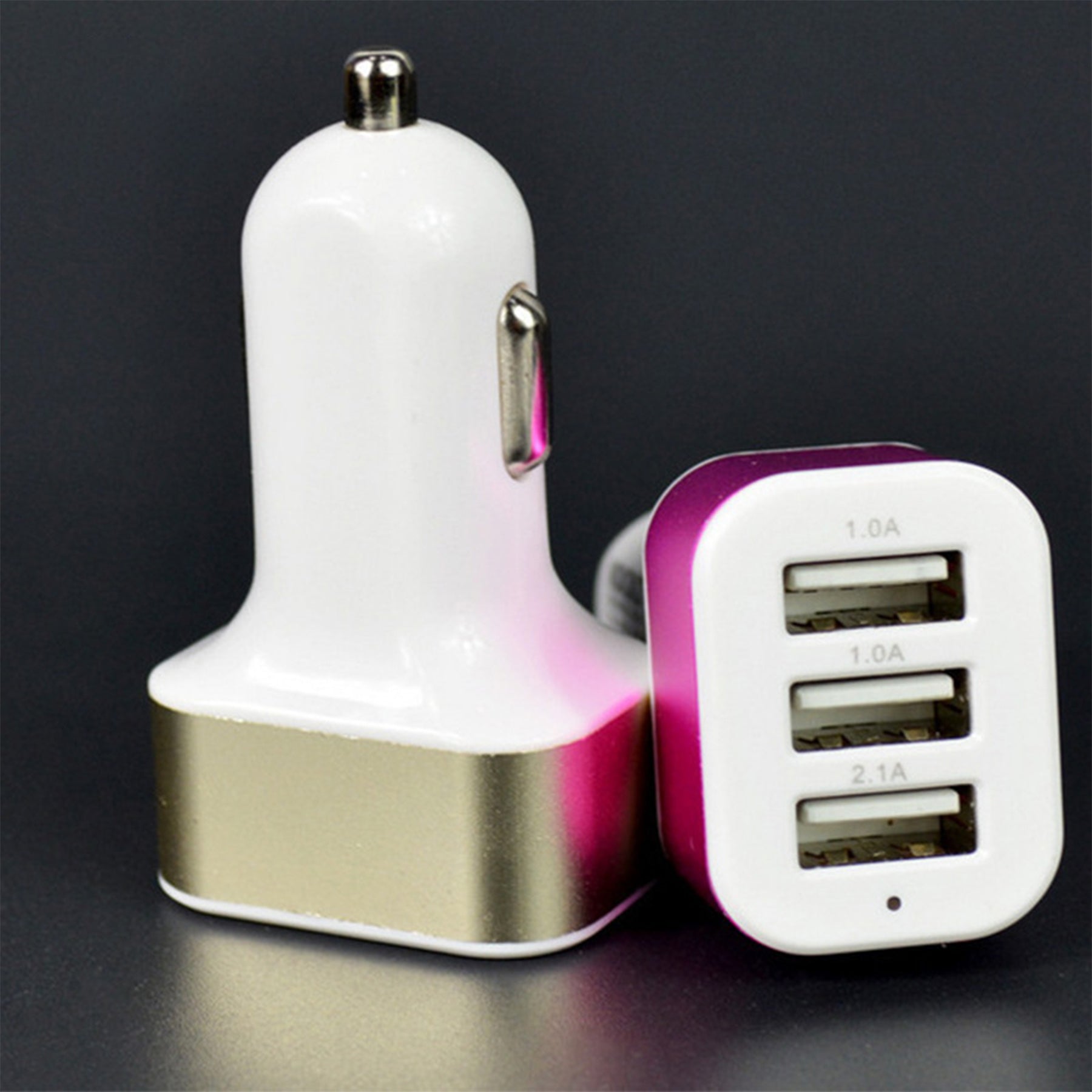 Car Charger with 3 USB Ports for Charging Multiple Devices