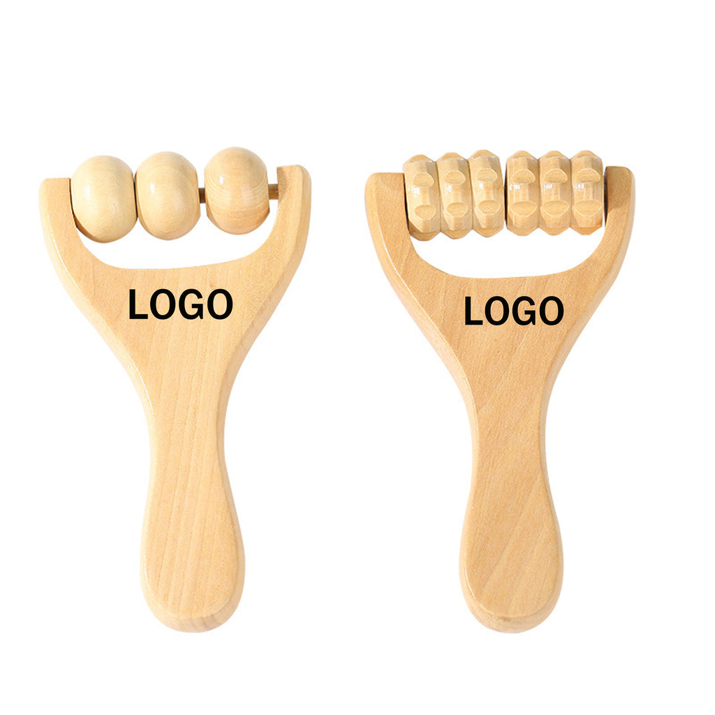 Wooden Handle Massage Roller