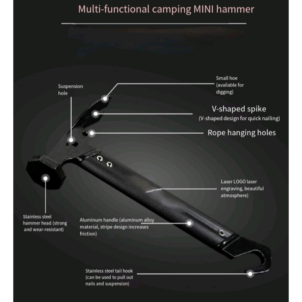 Stainless Steel Tent Stake Hammer