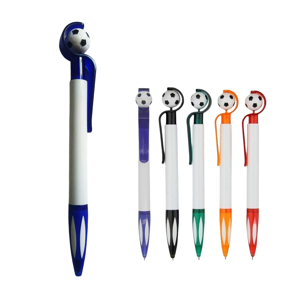 Plastic Spinning Soccer Ball Click Pen
