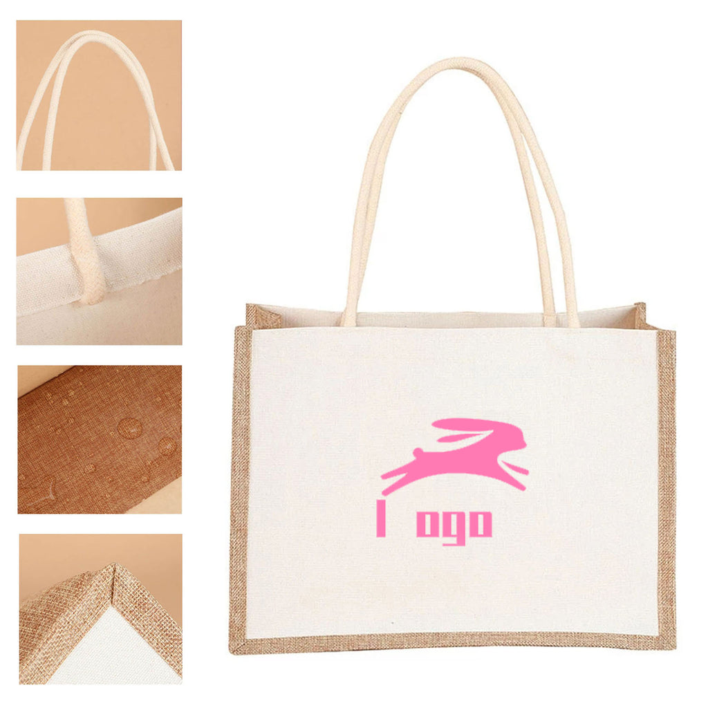 Reusable Jute Gift Tote with Handle