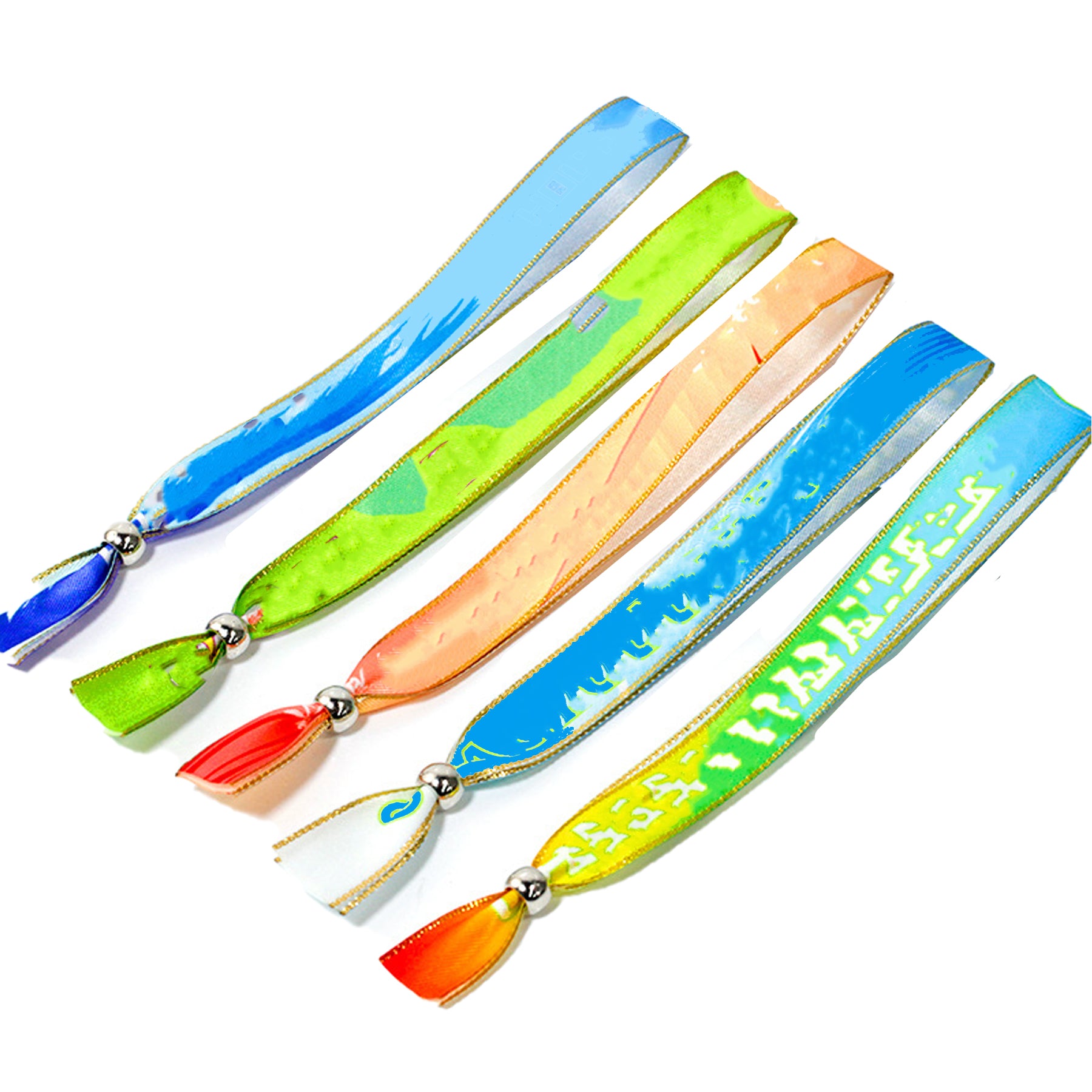 1/2" Ribbon Event Wristbands with Locking Bead