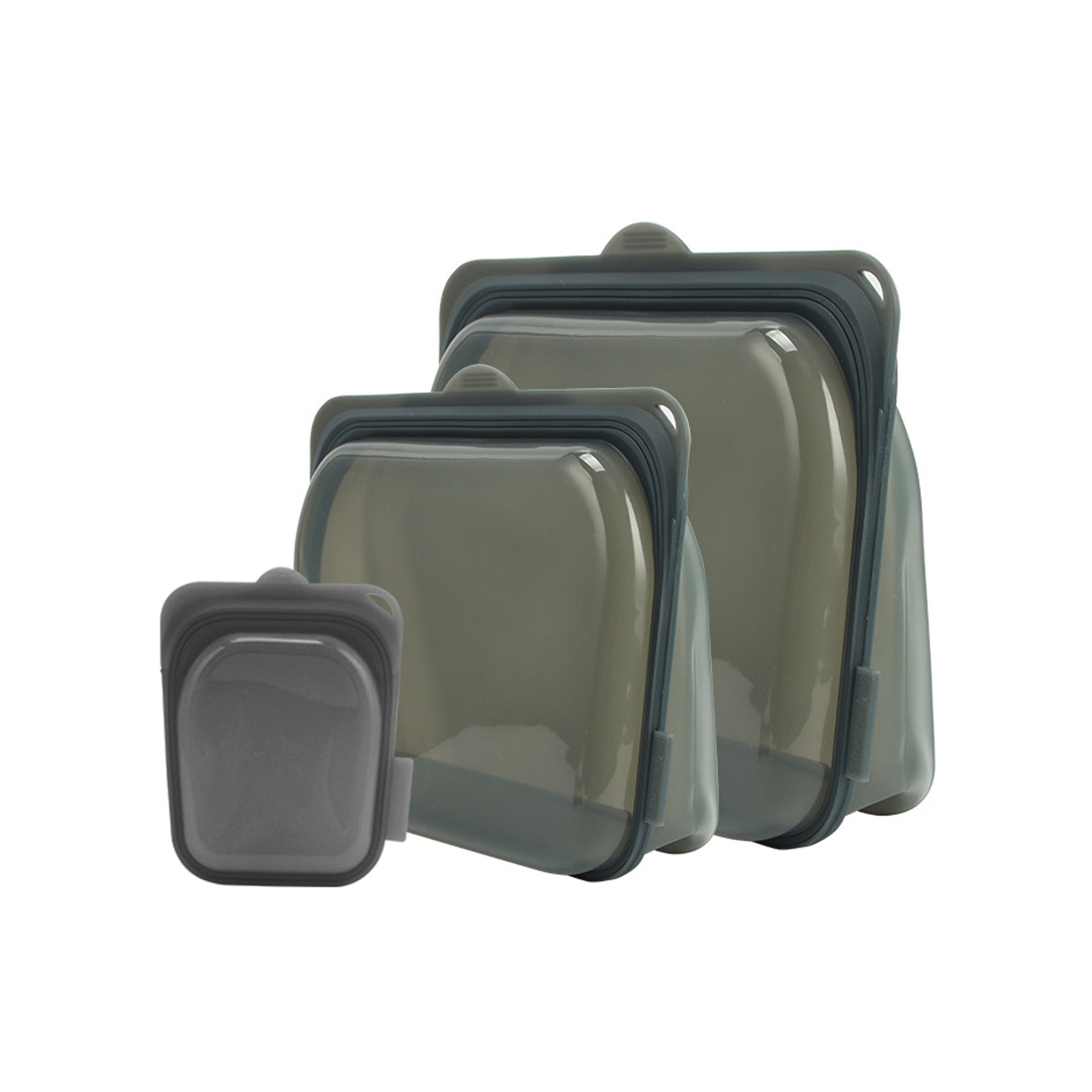 Reusable Silicone Storage Bag Set Of 3