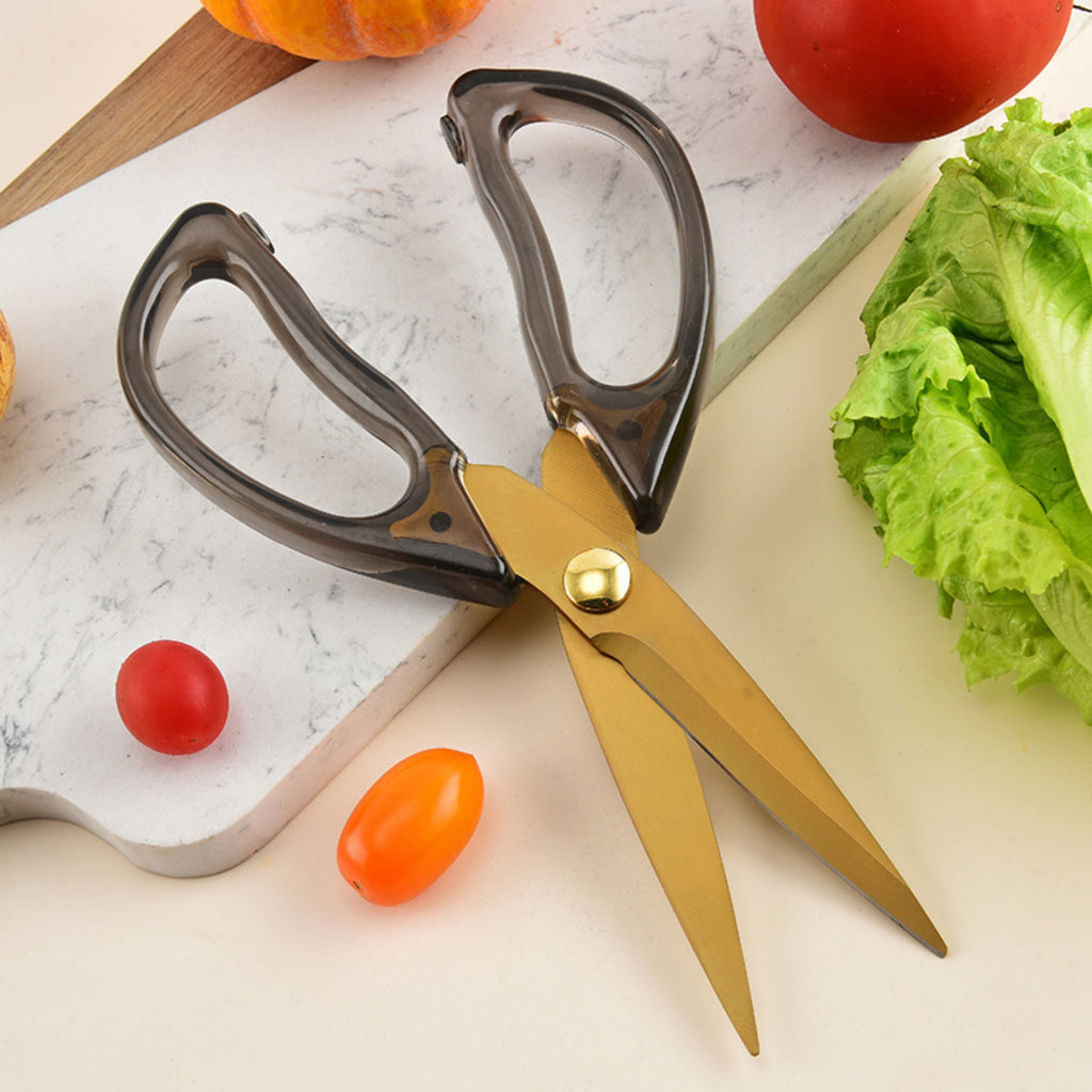 Stainless Steel Kitchen Scissors With Acrylic Handle