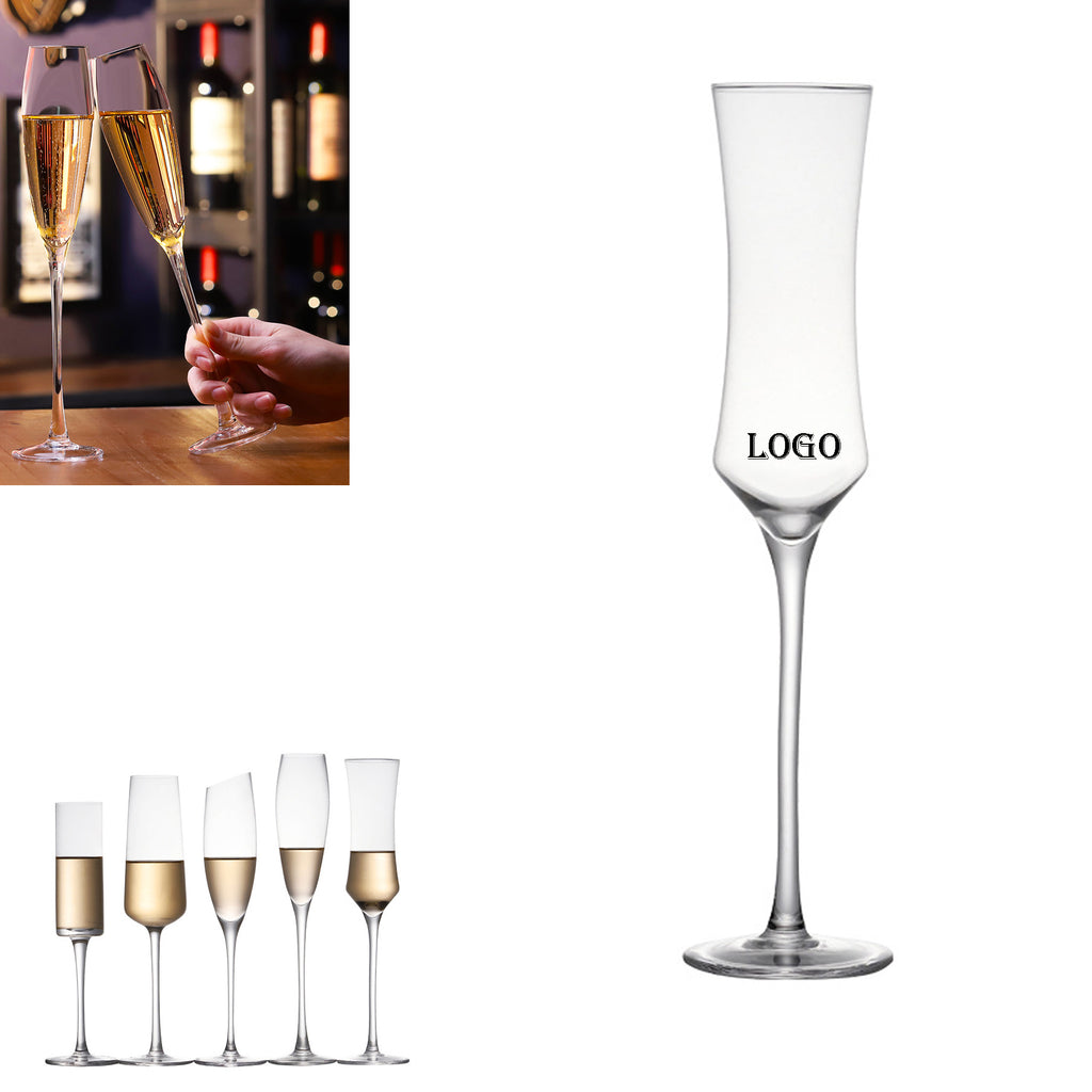 Clear Sparkling Champagne Glasses