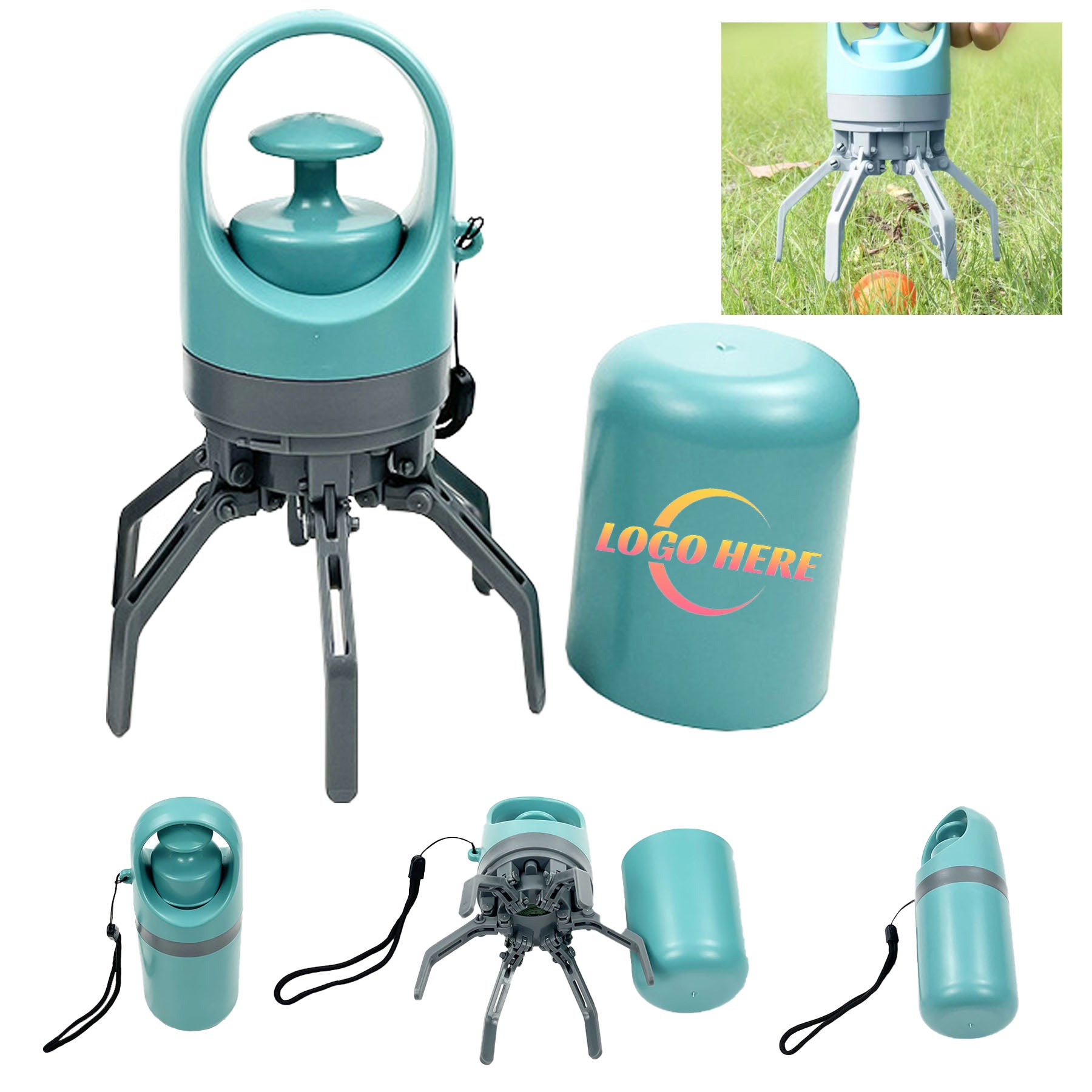 Pet Waste Bags Outdoor Portable Six-Claw Pooper Scooper