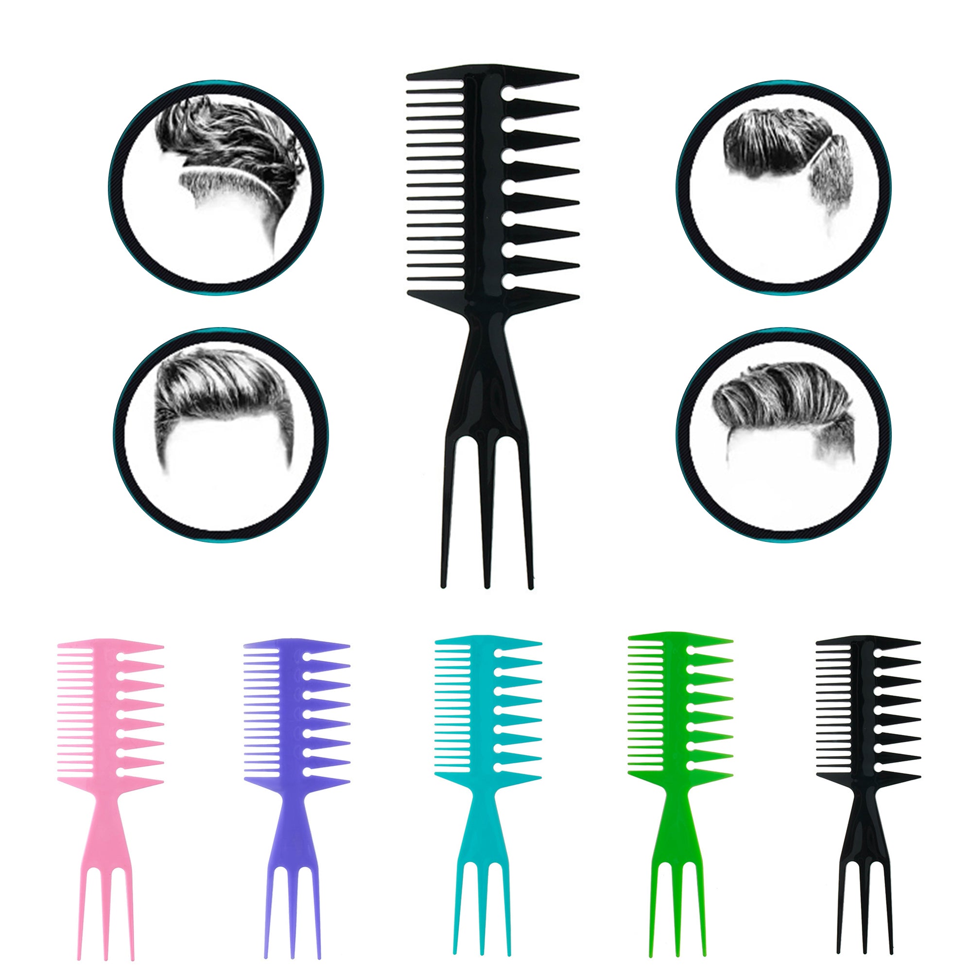 Double Side Tail Comb with Pointed Styling Comb