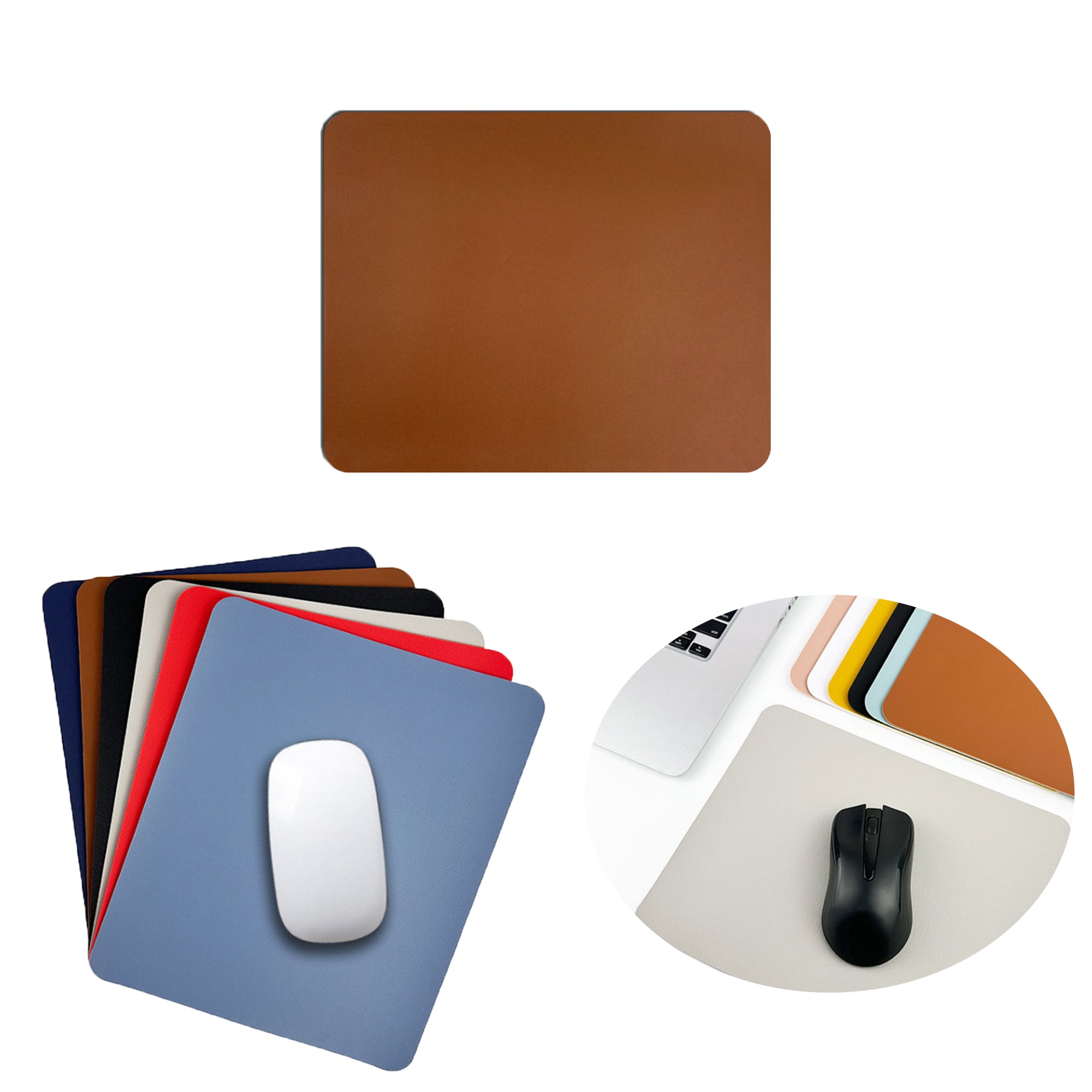 Compact Leather Desk Mat