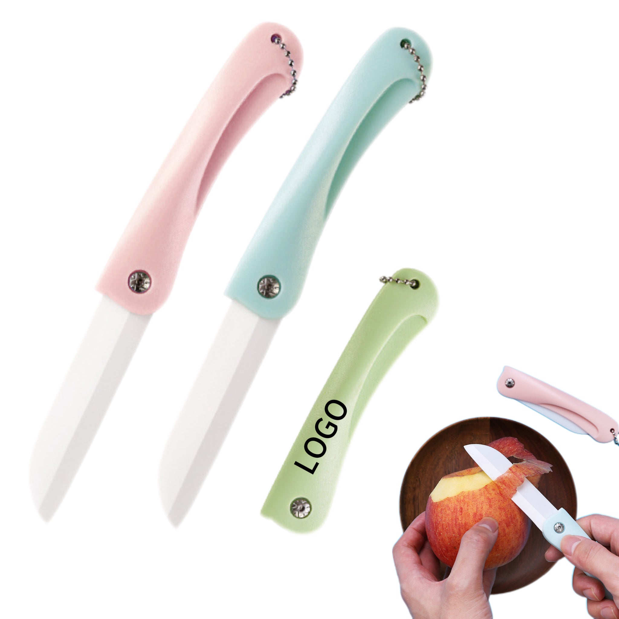 Portable Folding Ceramic Fruit Knife