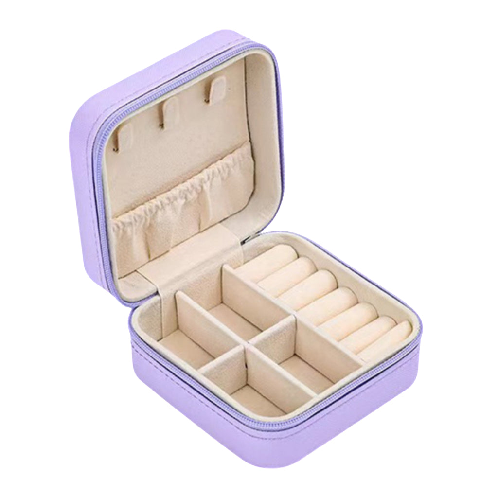 Square Zipper Jewelry Storage Box