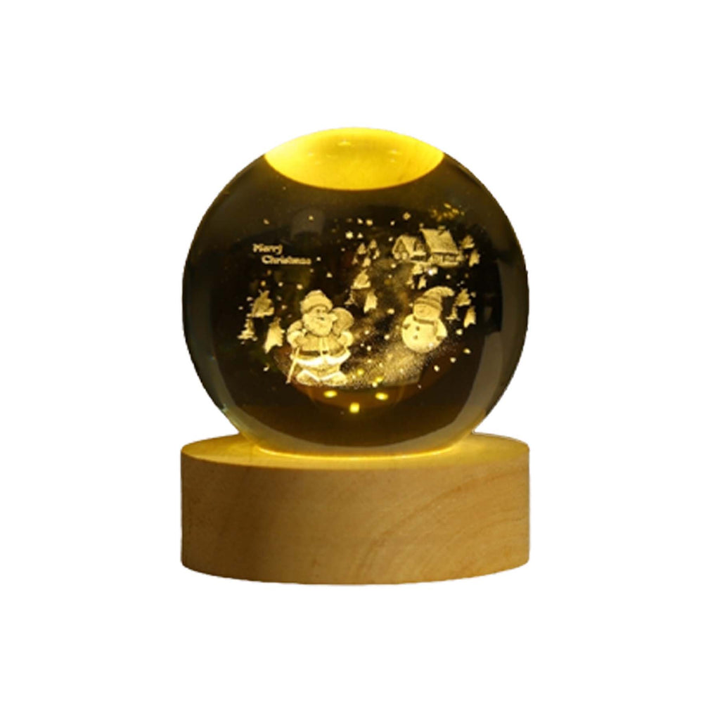 Christmas Decorative Crystal Ball With Base