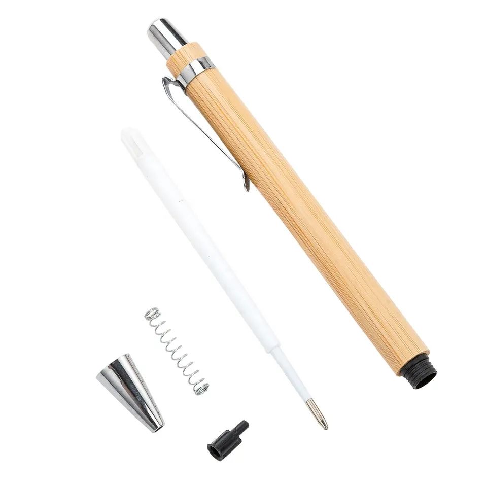 Engraved Bamboo Ballpoint Pen With Logo