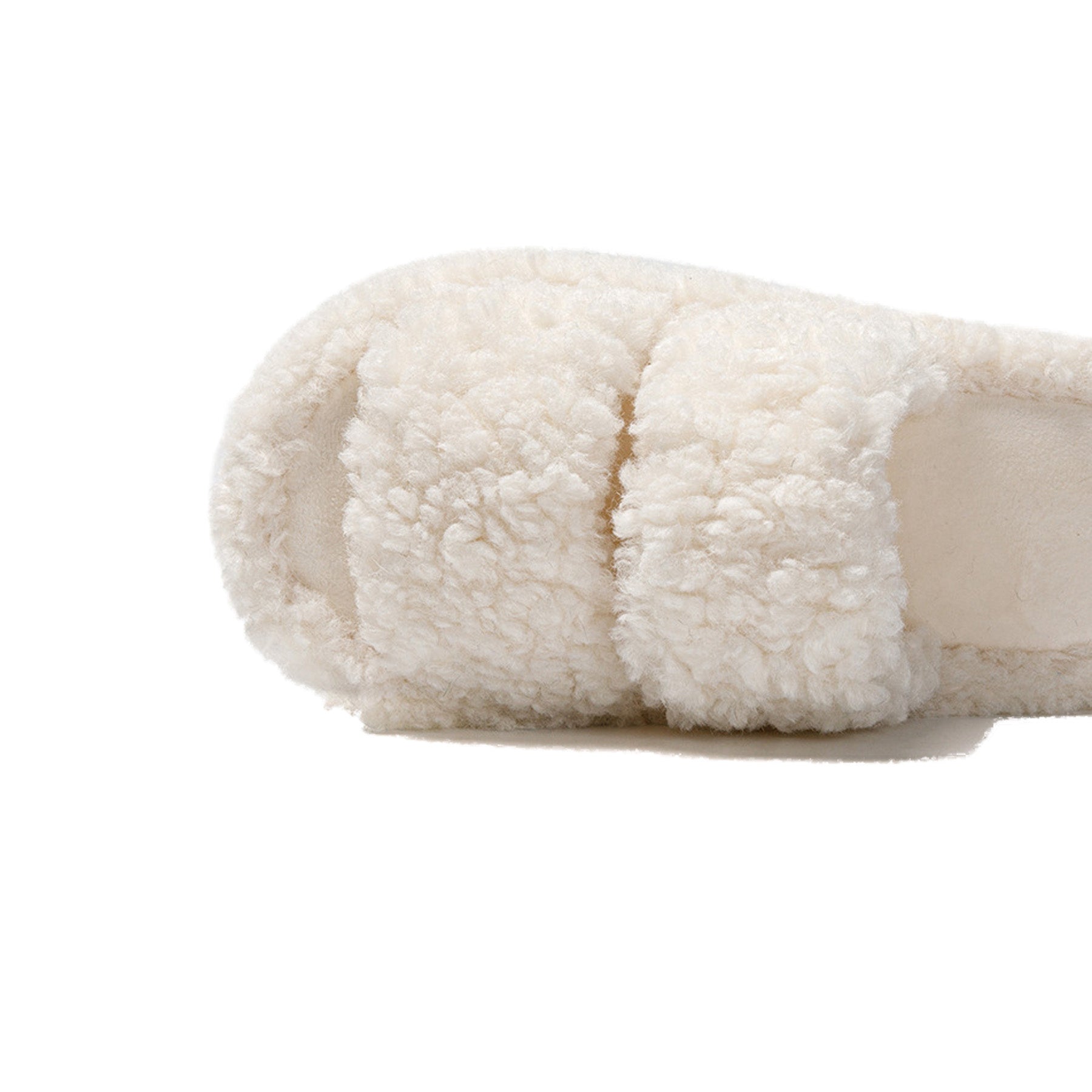 Fuzzy Open-Toe Slippers